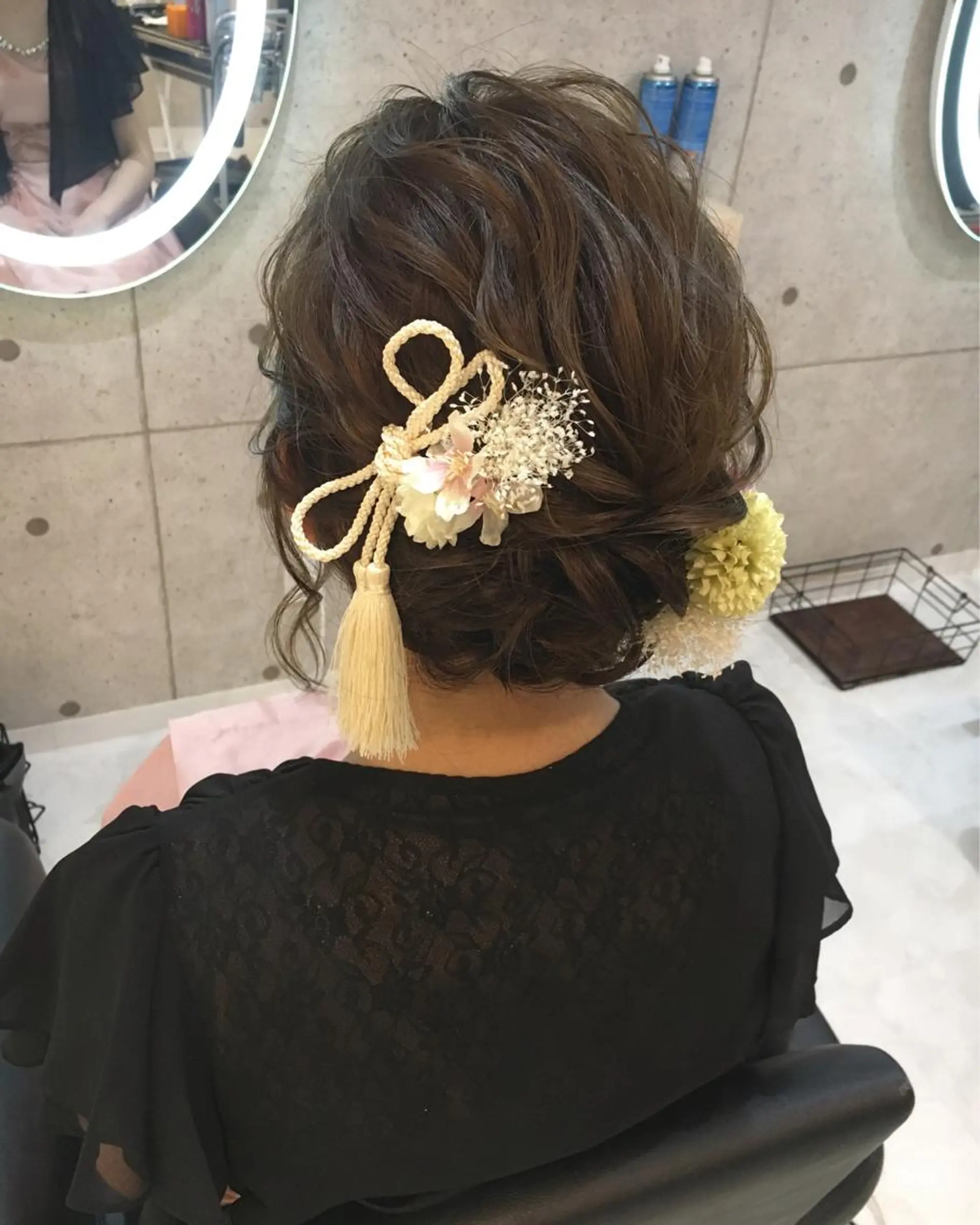 ヘアアレンジ 着物ヘア ボブ ヘアセット lien natsukiのヘアスタイル