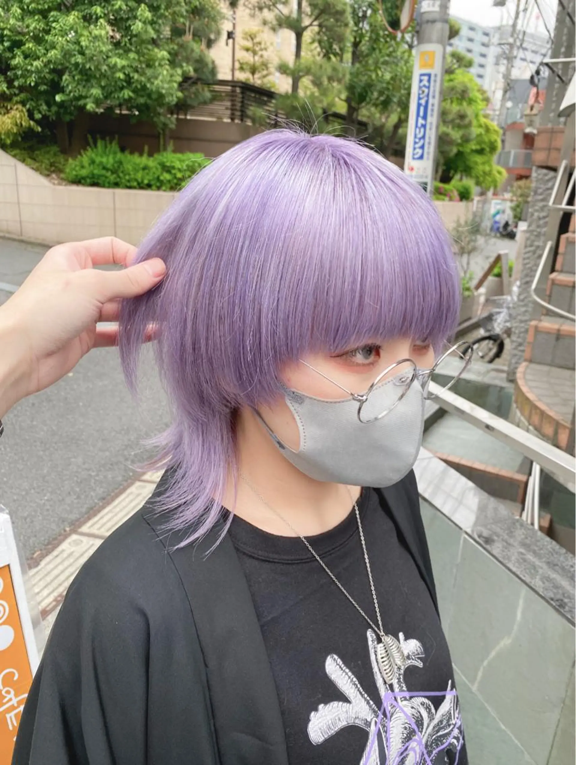 ロング カラー パーマ ヘアアレンジ メンズ キッズ ネイル マツエク・マツパ アイブロウ メンズバレイヤージュ メンズブリーチ メンズハイライト メンズハイトーン メンズインナーカラー 🐺ウルフ×ハイトー ン🖤Yukinoのヘアスタイル
