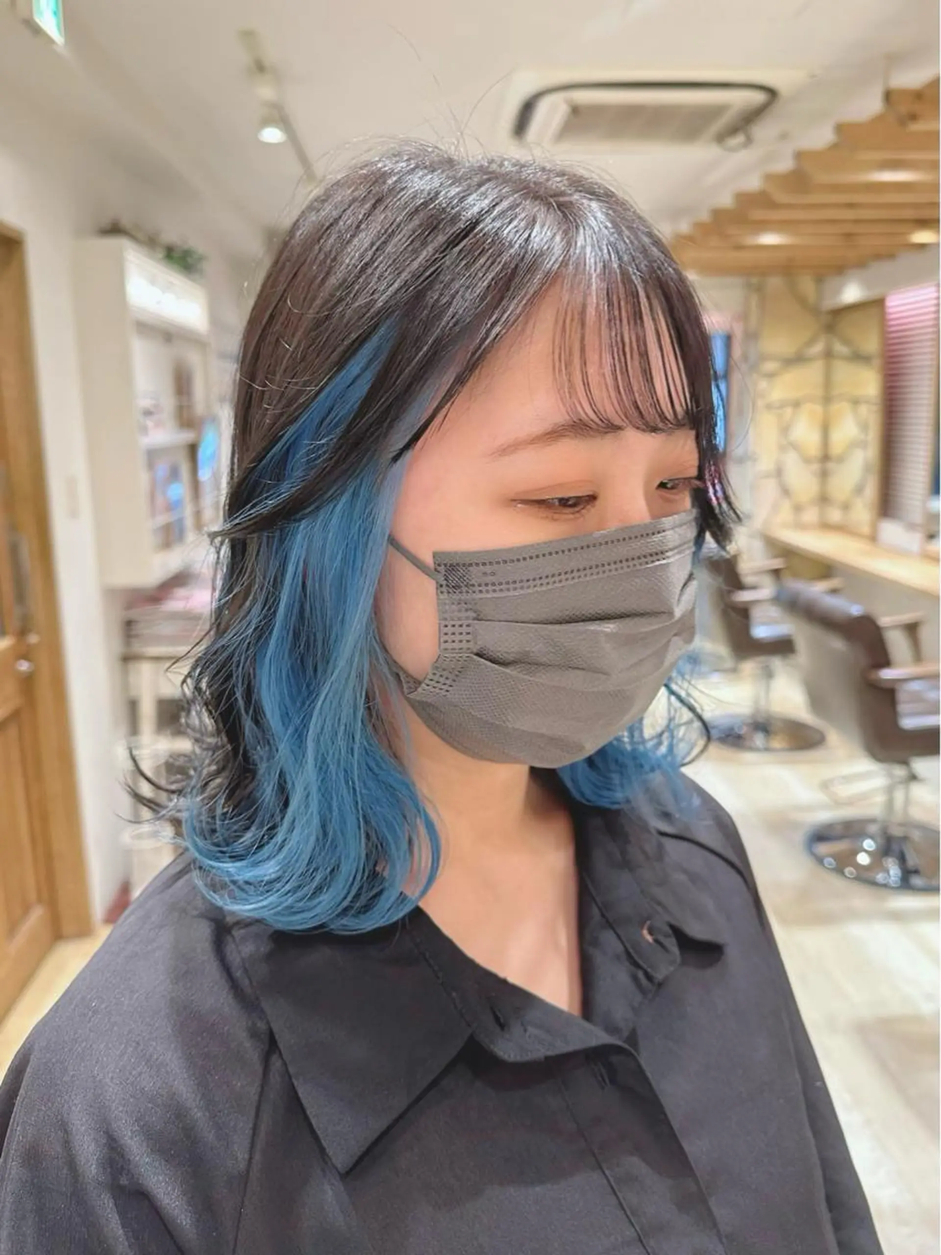 ミディアム カット ヘアカラー トリートメント 新宿 木下拓哉のヘアスタイル
