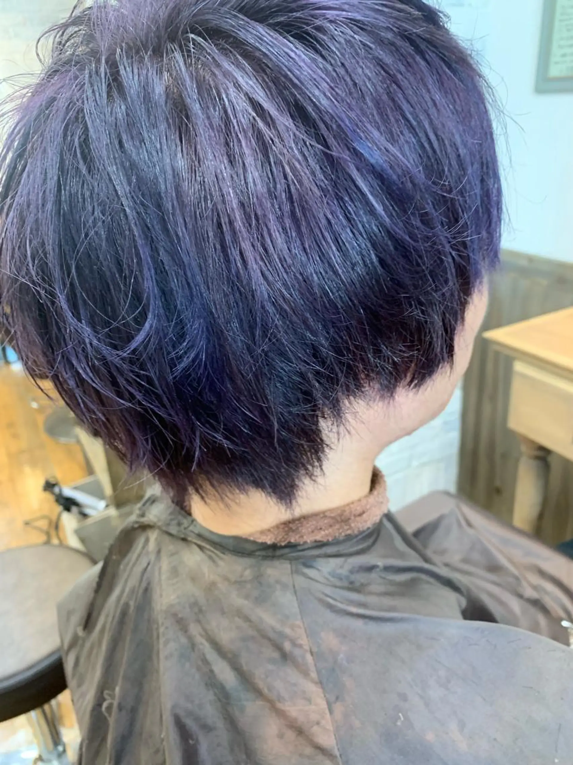ショート カラー メンズカット　パーマ 特化美容師　中野稜平のヘアスタイル