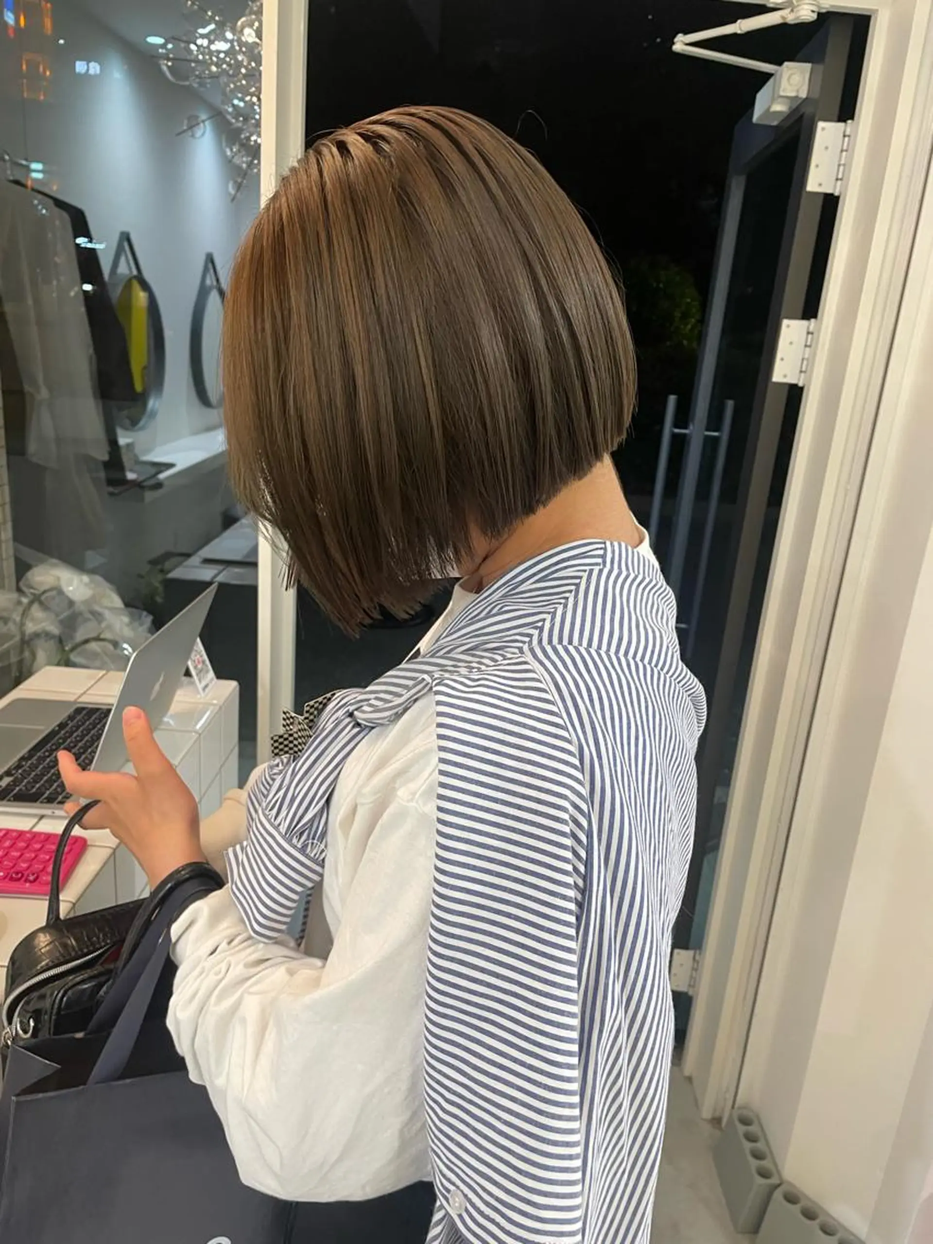 ショート カラー ボブ Koto🌿 ブリーチなしカラーのヘアスタイル