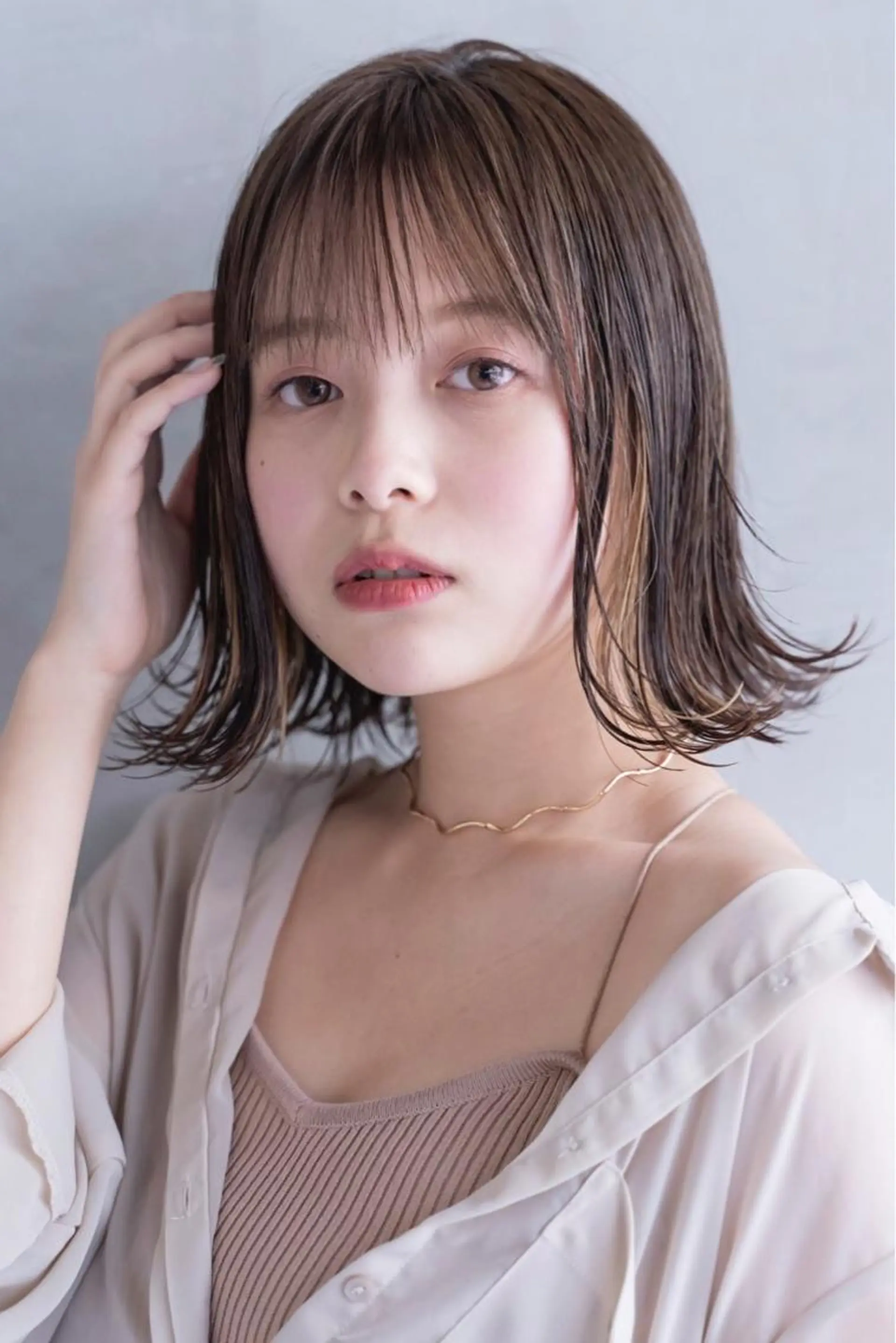 ミディアム カット パーマ 縮毛矯正 トリートメント ヘッドスパ ヘアセット 山口 竣也のヘアスタイル