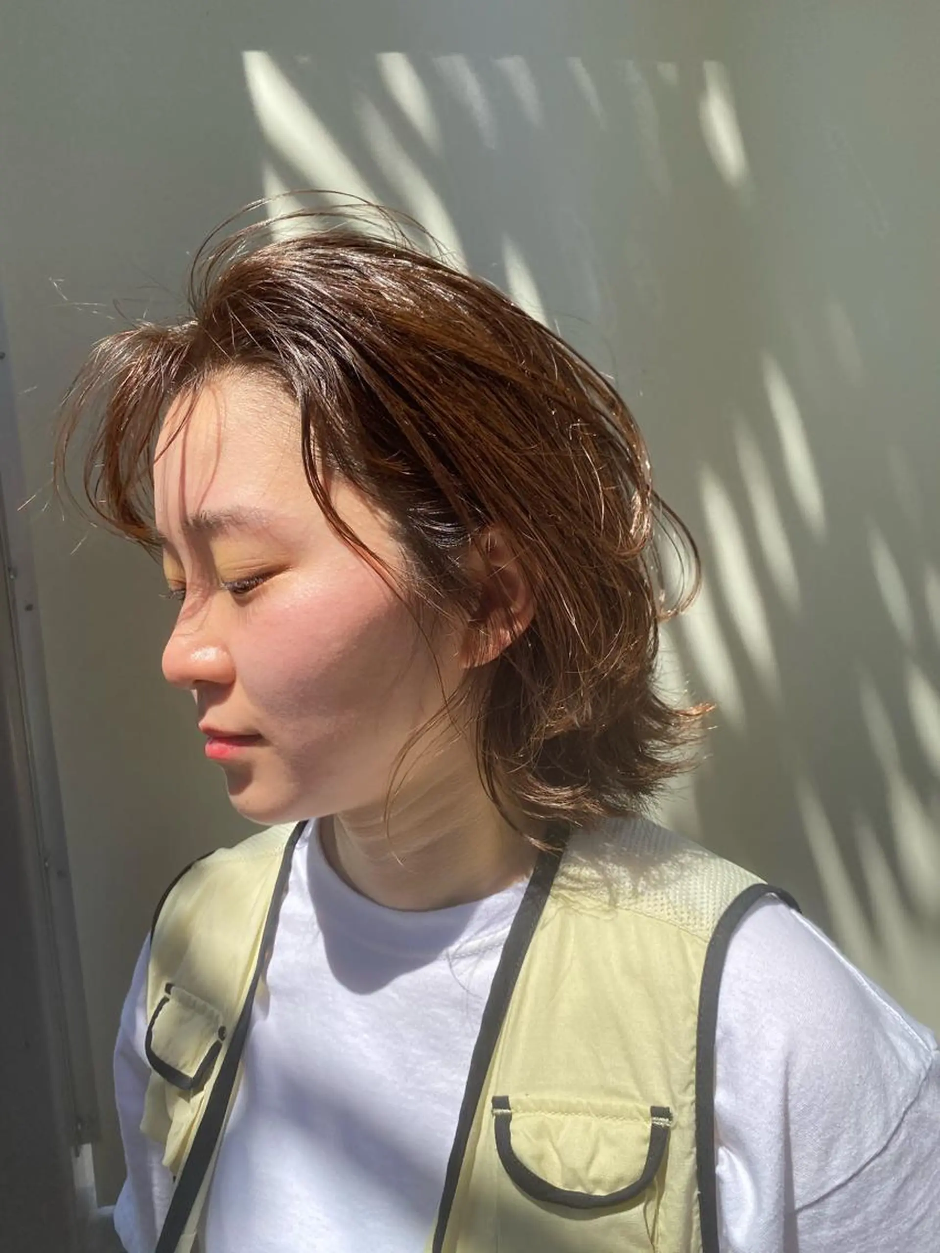 ミディアム カラー 斉藤 瑞恵のヘアスタイル