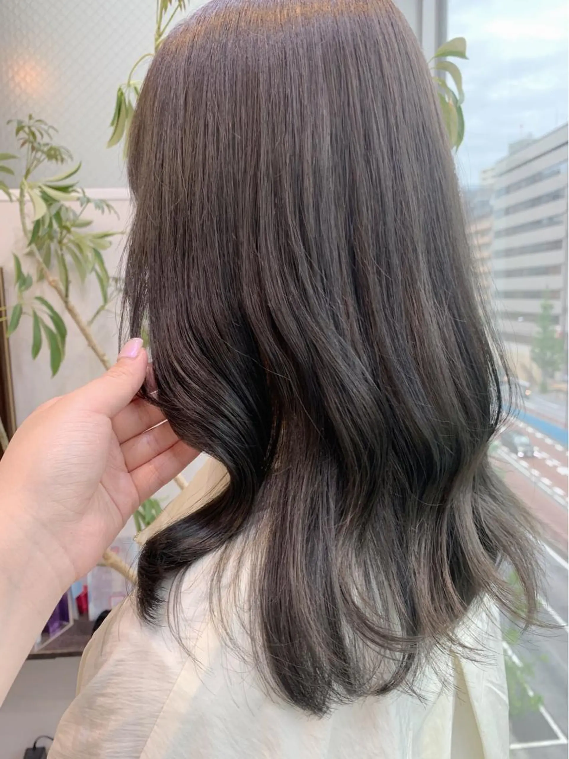 ミディアム 髪質改善 縮毛矯正 トリートメント カット ヘアカラー トリートメント 髪質改善/縮毛矯正 🎀小林 唯 🎀のヘアスタイル