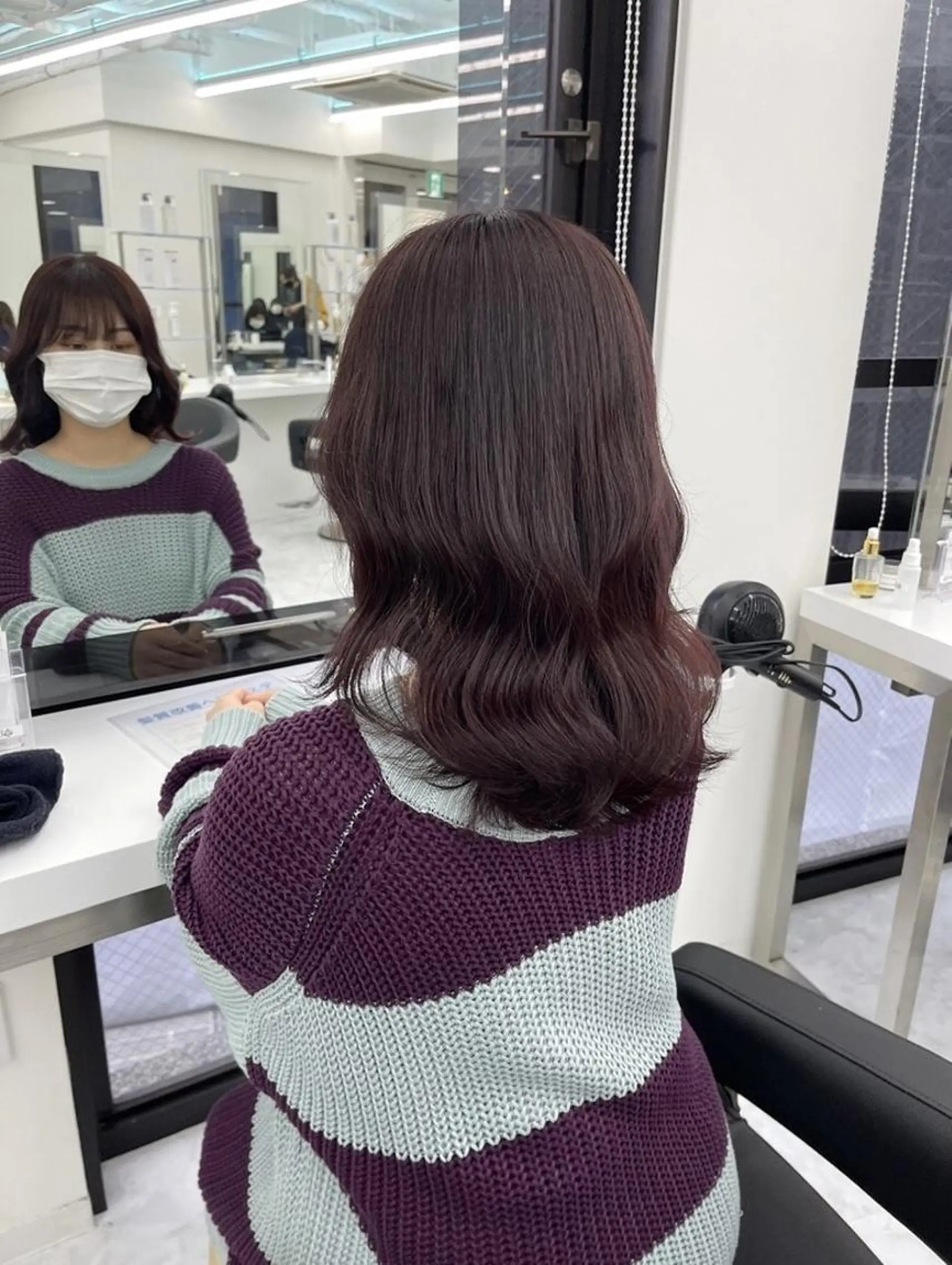 カラー 🇰🇷韓国っぽ 透明感🇰🇷胡海のヘアスタイル