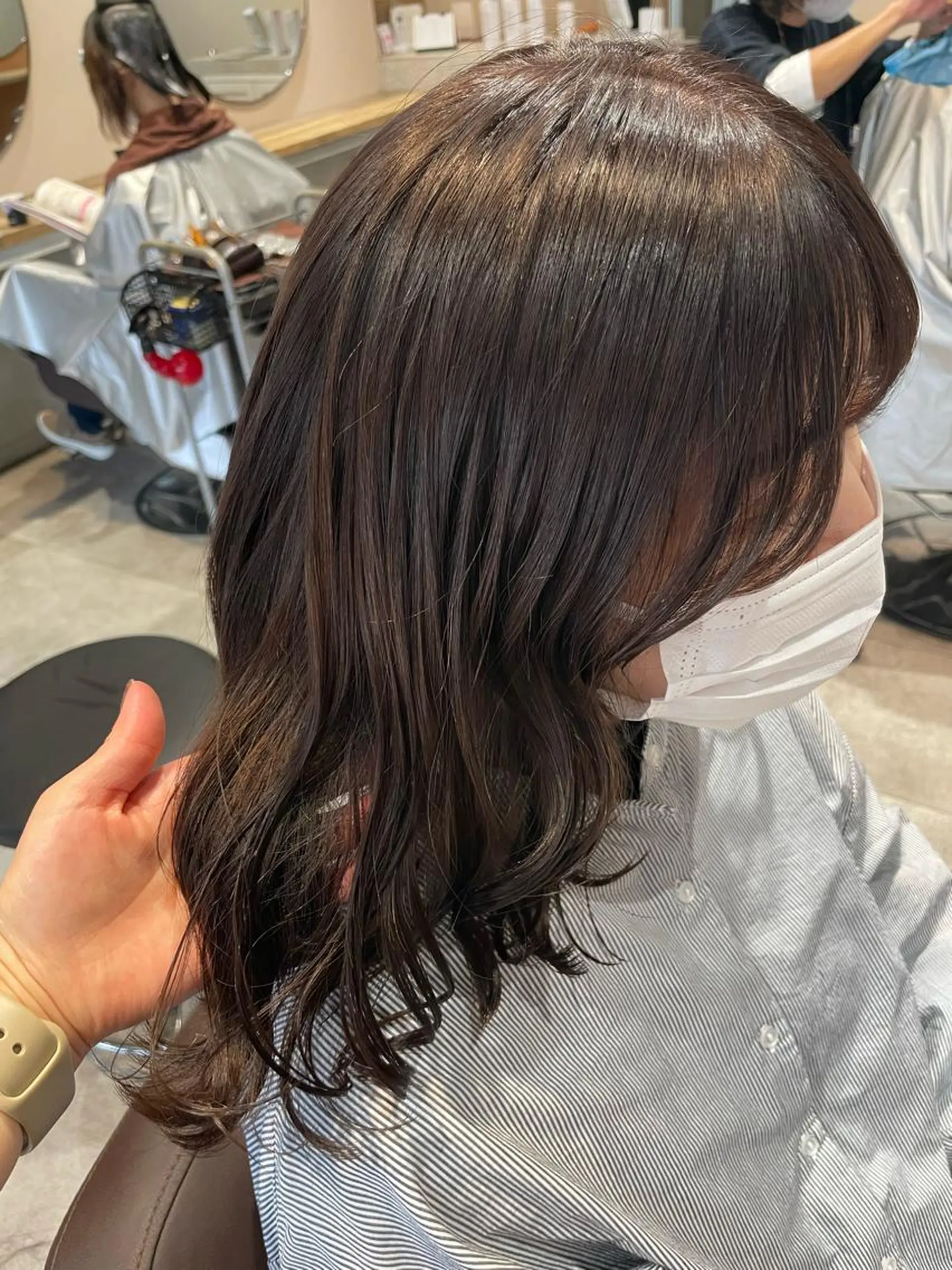 ミディアム カラー ブラウンカラー ショコラブラウン カット ヘアカラー トリートメント 💐パーソナルカラー /市橋加菜💐のヘアスタイル