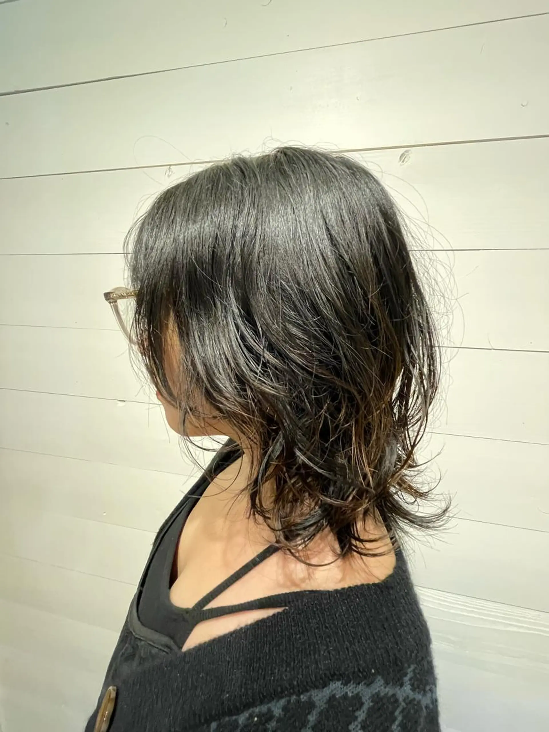 ミディアム パーマ ミディアムパーマ カット パーマ トリートメント 艶カラー／ハイトーン Anjuのヘアスタイル