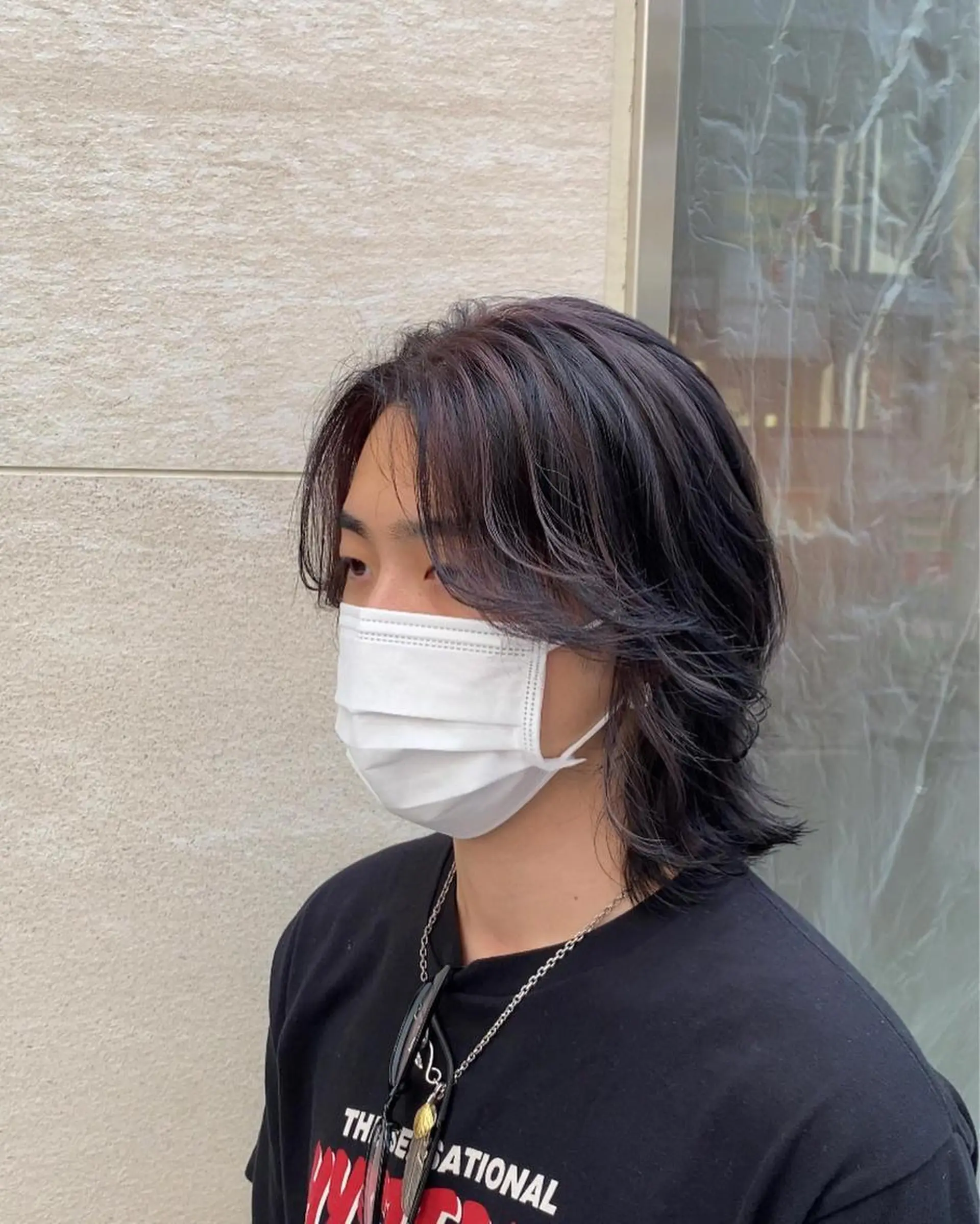 メンズ 透明感ブリーチ/ メンズパーマのヘアスタイル