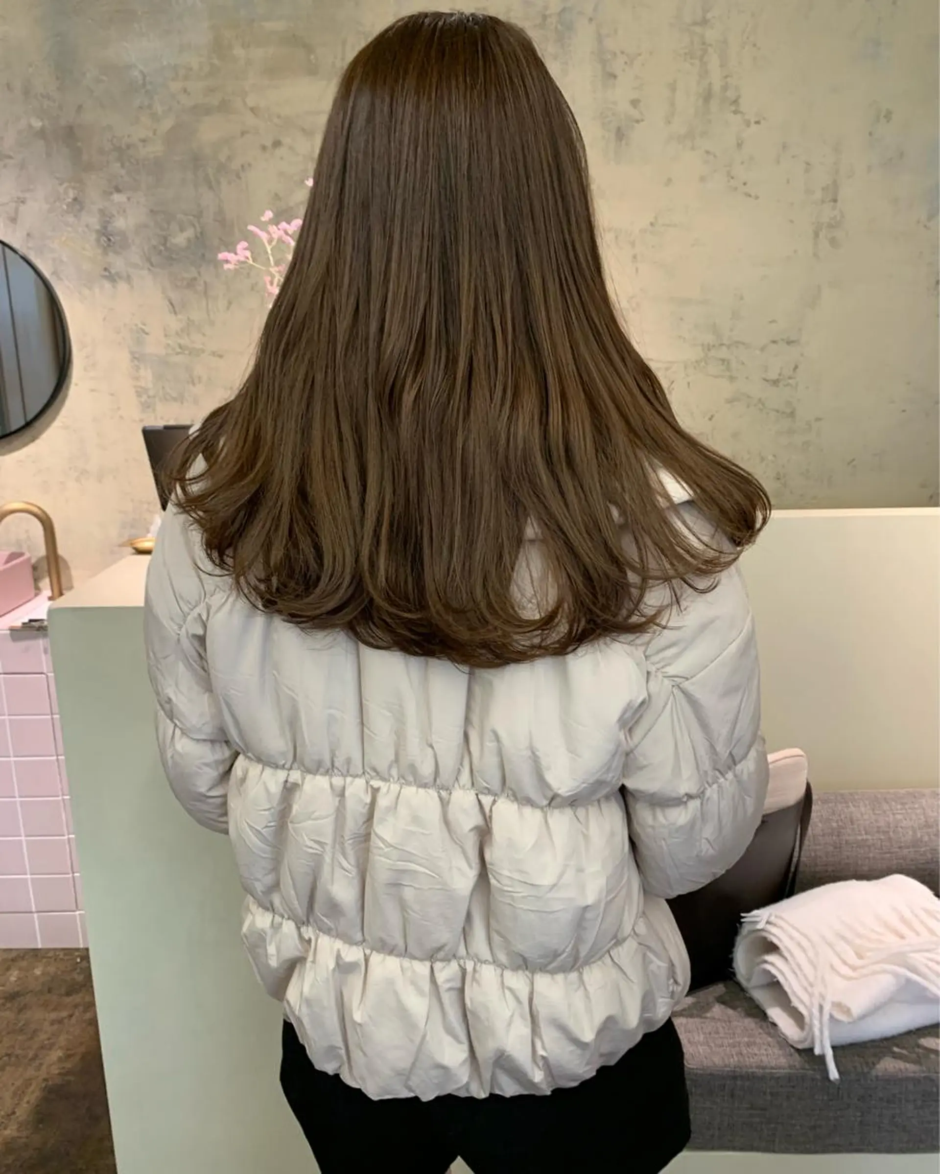 ロング カラー ベージュカラー yupi🐈⬛ レイヤー/パーマのヘアスタイル