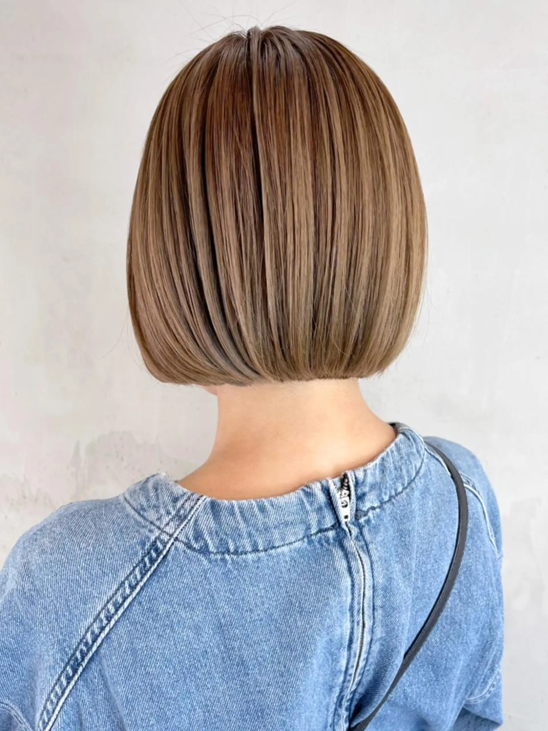 ミディアム カラー パーマ ヘアアレンジ ブラウンカラー ボブ カット ヘアカラー トリートメント ITbyALBUM 松戸のヘアスタイル