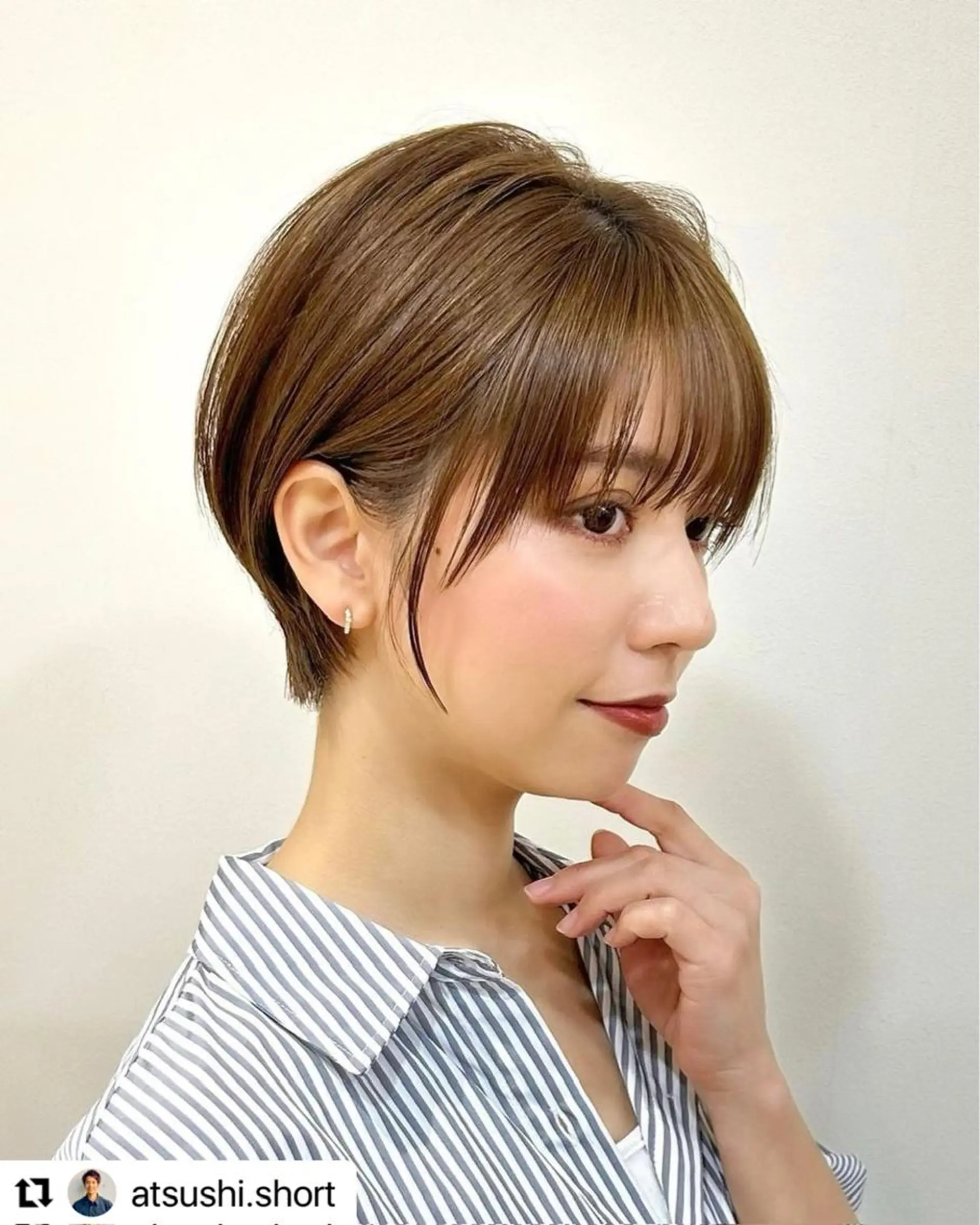 ショート カラー lab.by ioe中崎店所属・中北篤志 ショートボブのヘアスタイル