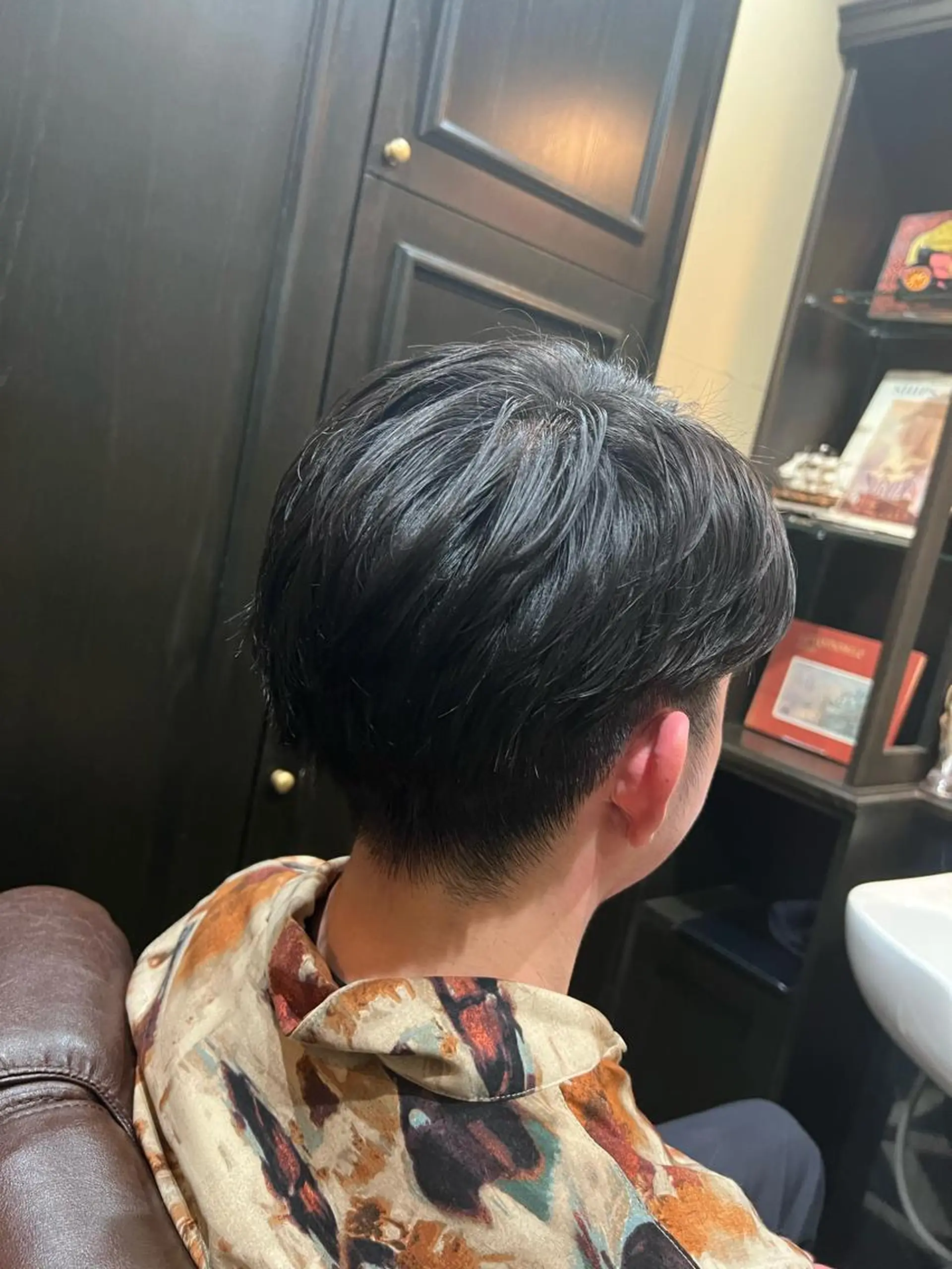 ショート パーマ ニュアンスパーマ EN  Barber shop 渋谷　青山通り本店所属・猪井 明のヘアスタイル