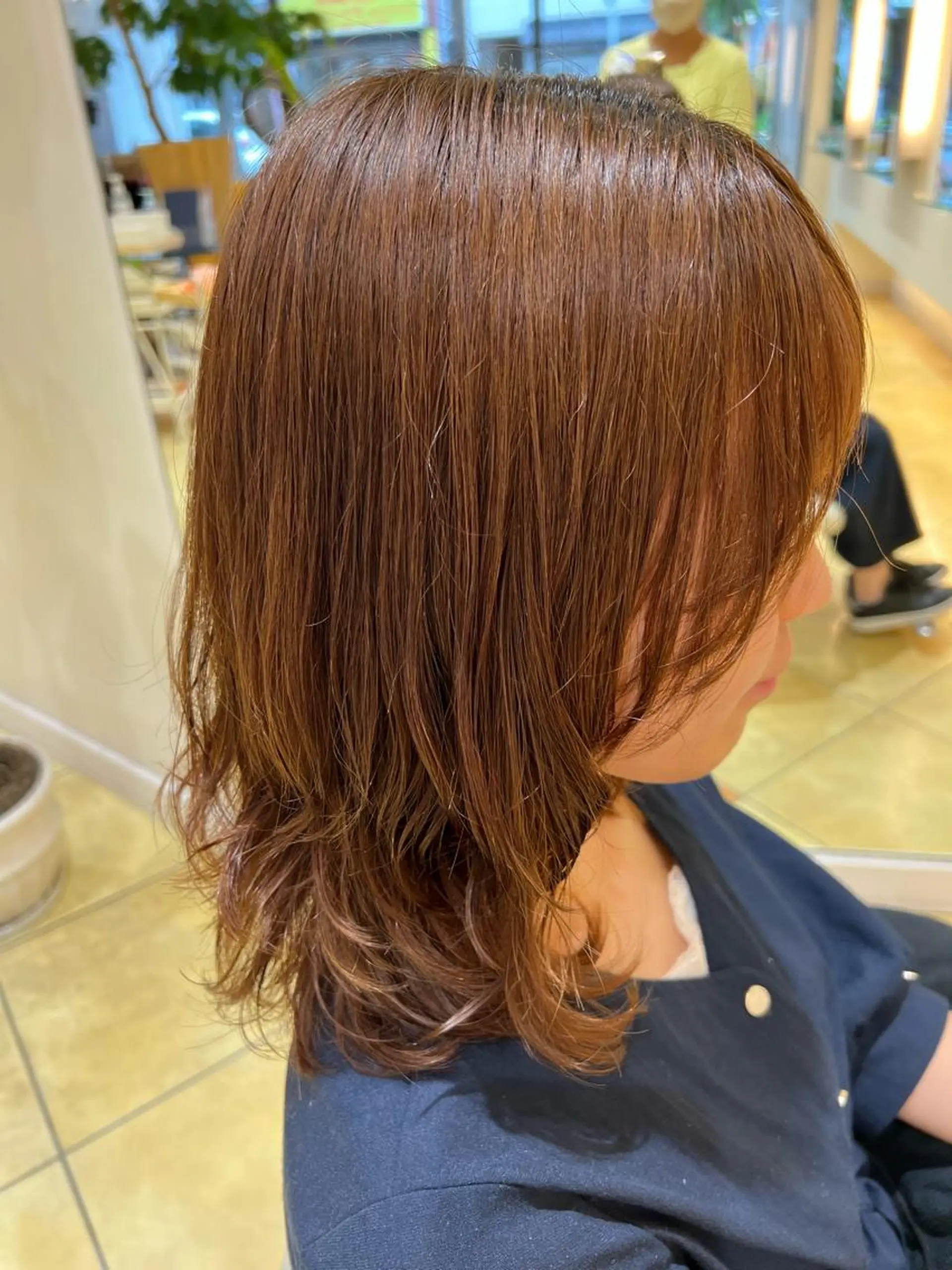 ミディアム パーマ 天野 直美のヘアスタイル