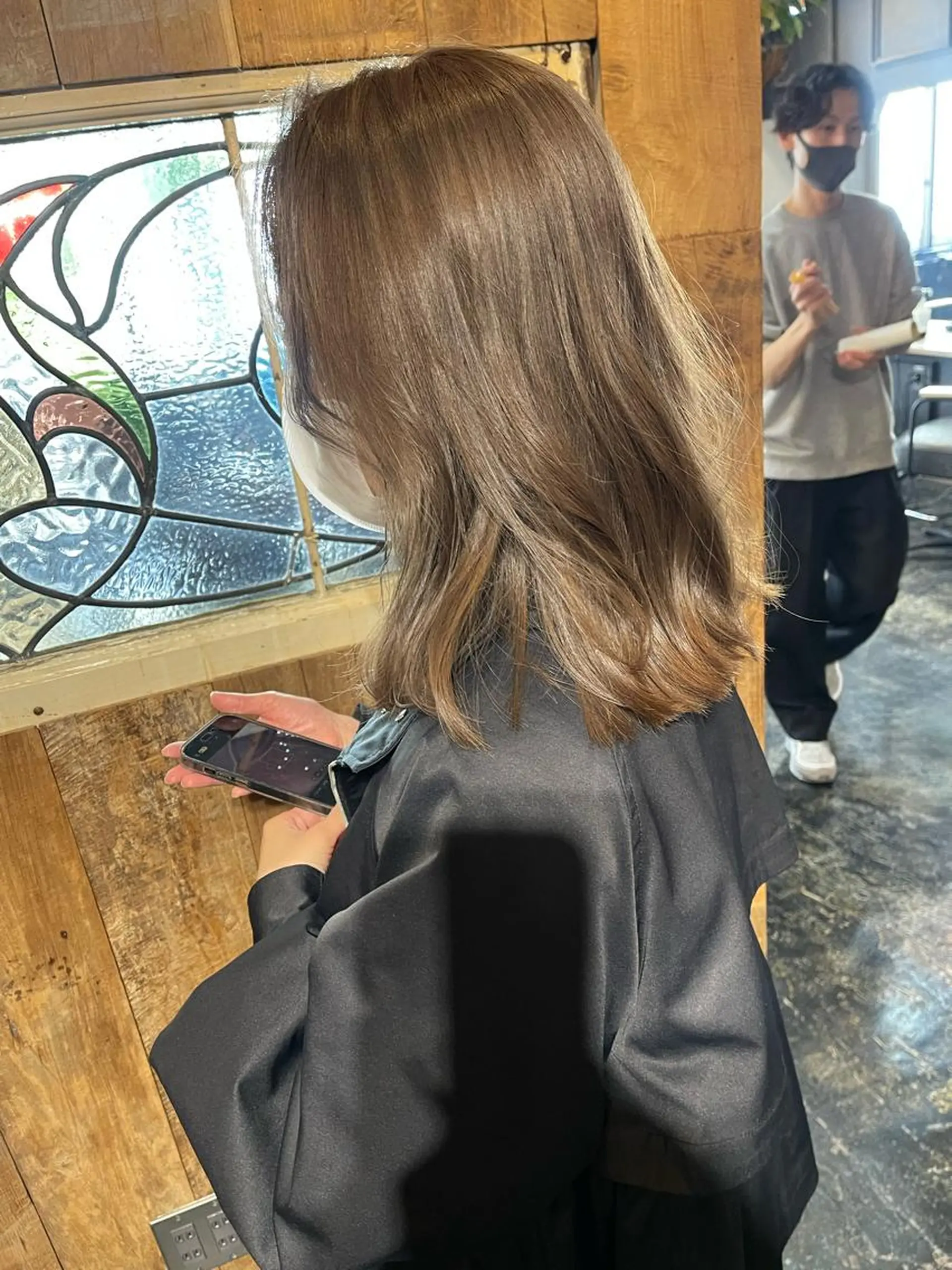 セミロング カット ヘアカラー トリートメント 韓国 / 中国ヘア 🦋Noniのヘアスタイル