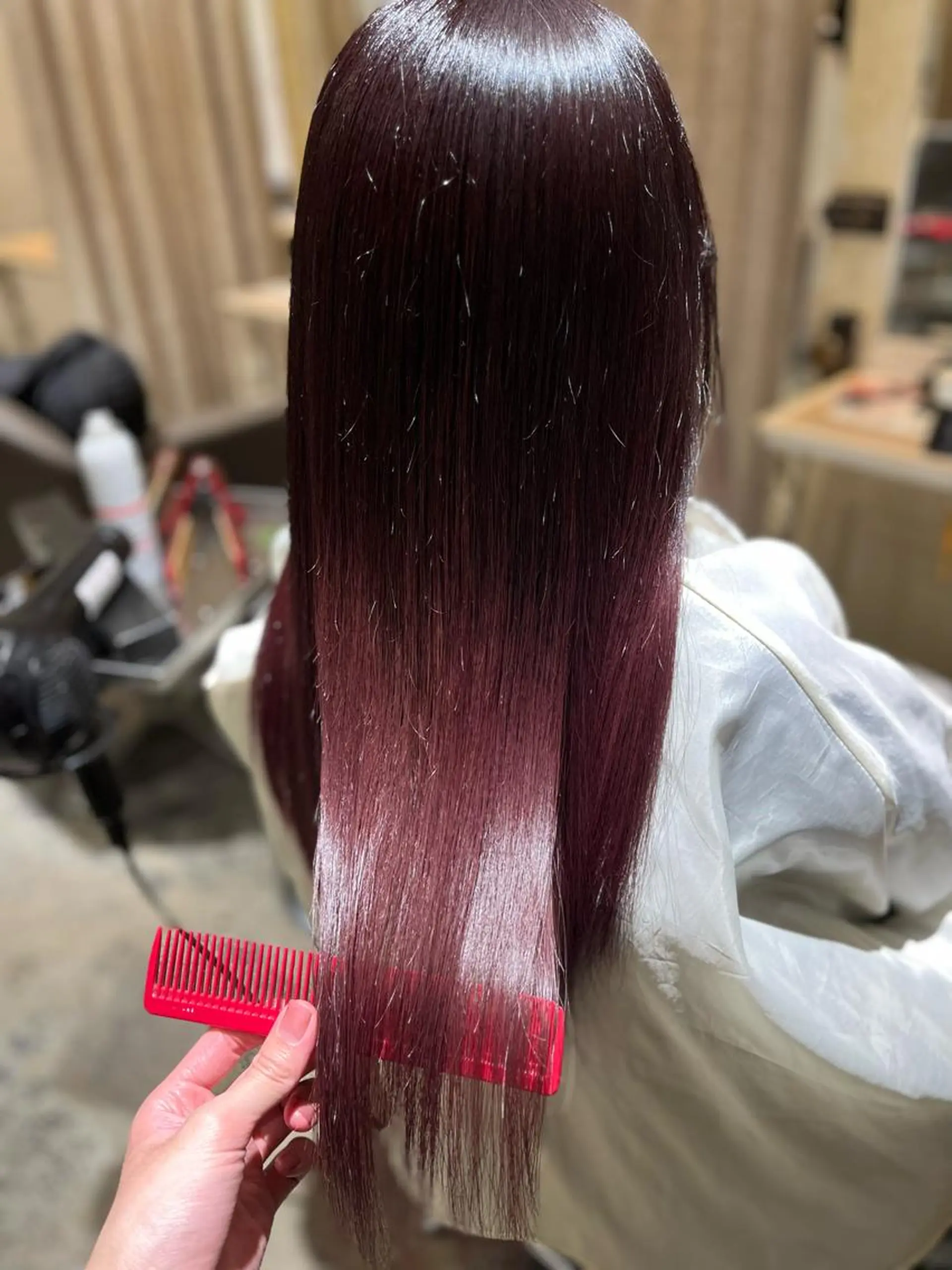 ミディアム カット ヘアカラー 道下 颯人のヘアスタイル