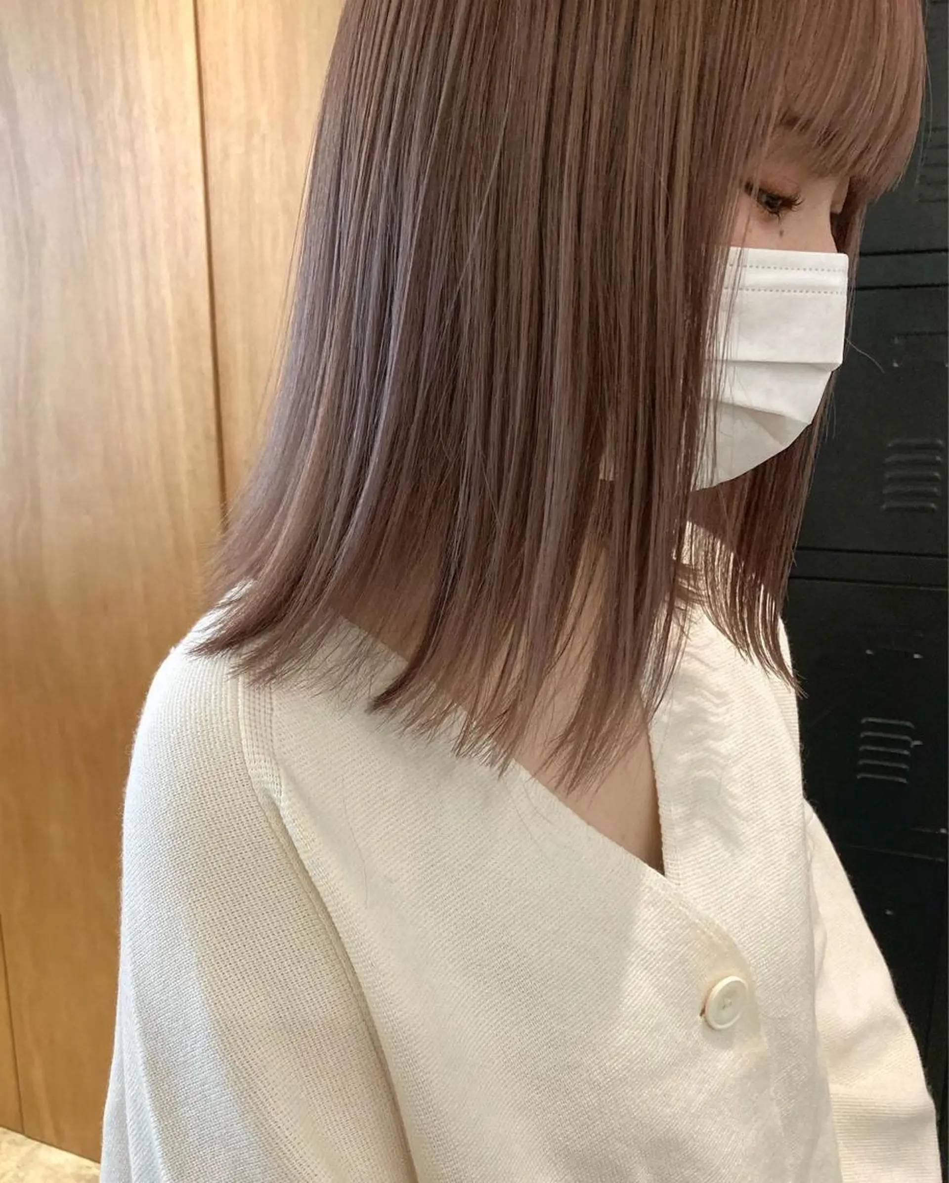 ミディアム カラー グレージュ ピンクカラー カラーリスト菅野 竜矢🌈のヘアスタイル