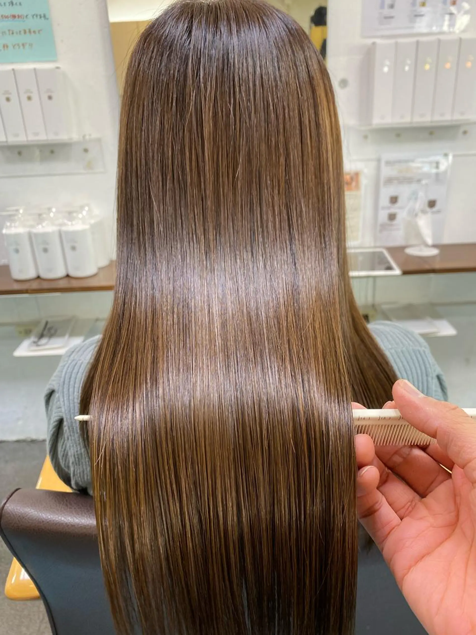 ロング 髪質改善 トリートメント カット トリートメント 【髪質改善】に特化 オリーブオイルクラブのヘアスタイル