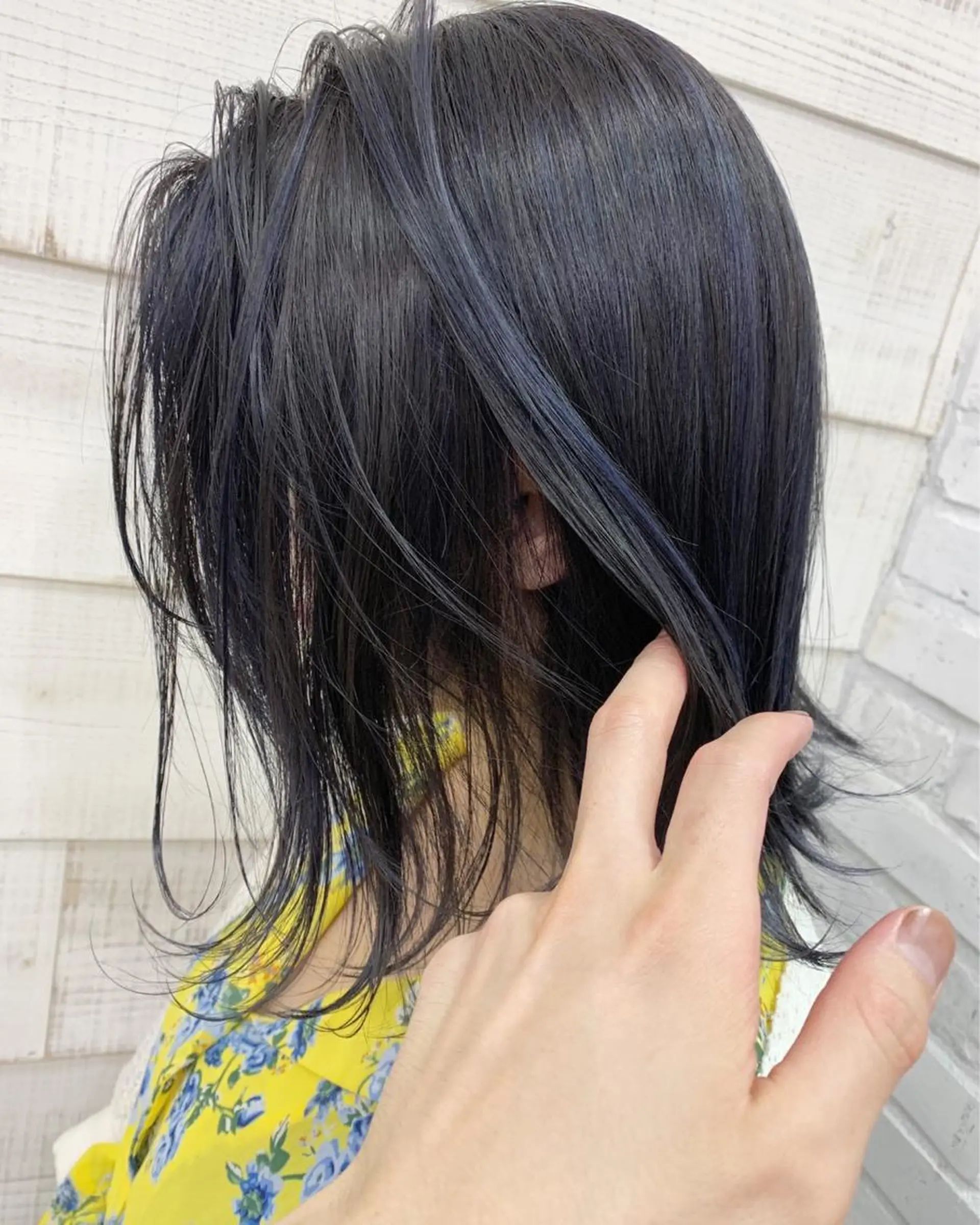 ミディアム カラー ハイライトカラー ラベンダーカラー ラベンダーグレー ハイライト ブリーチダブルカラー 【koide】のヘアスタイル