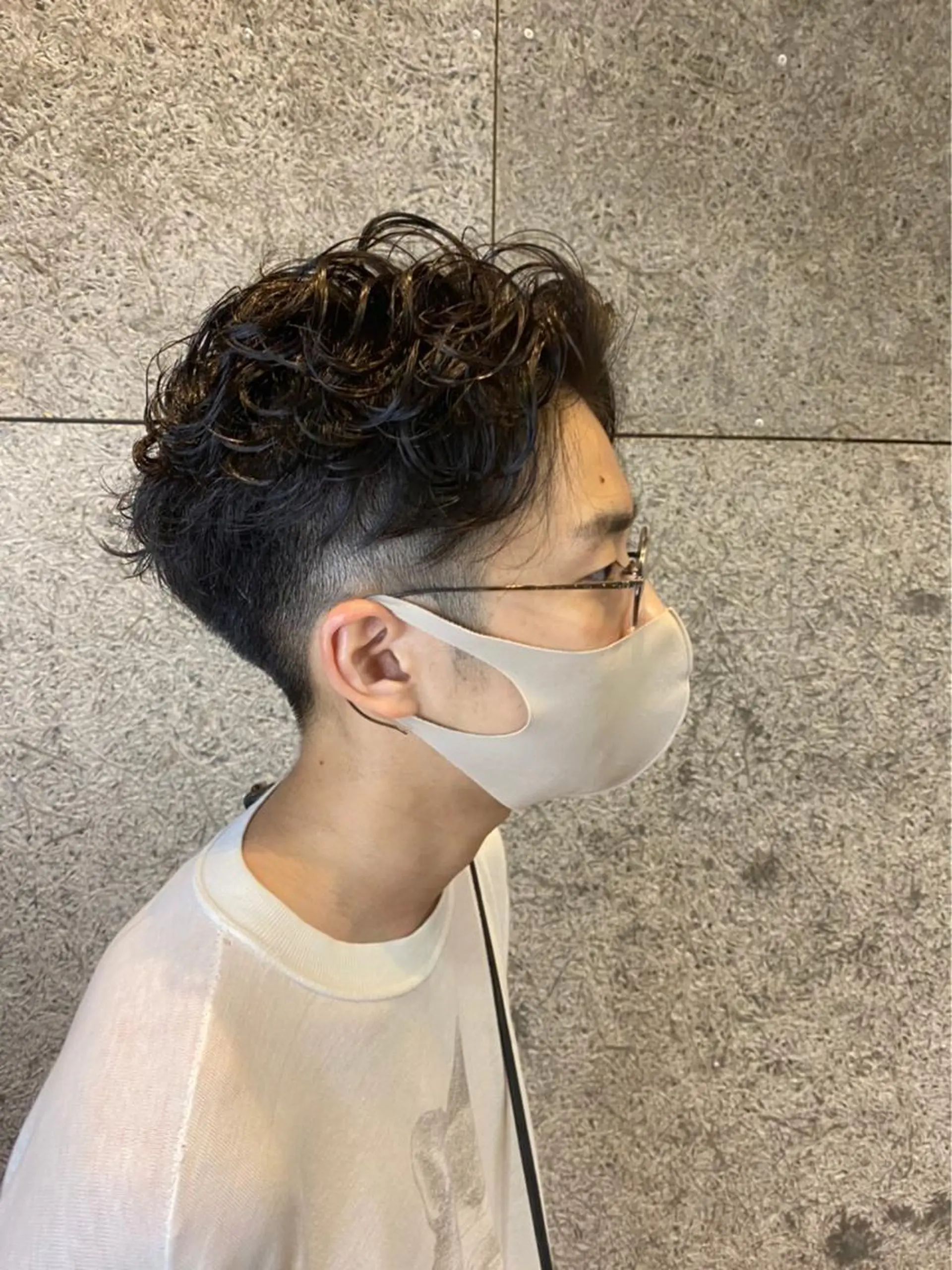 ショート パーマ メンズ うるツヤハイトーン✨ /西川郁巳のヘアスタイル