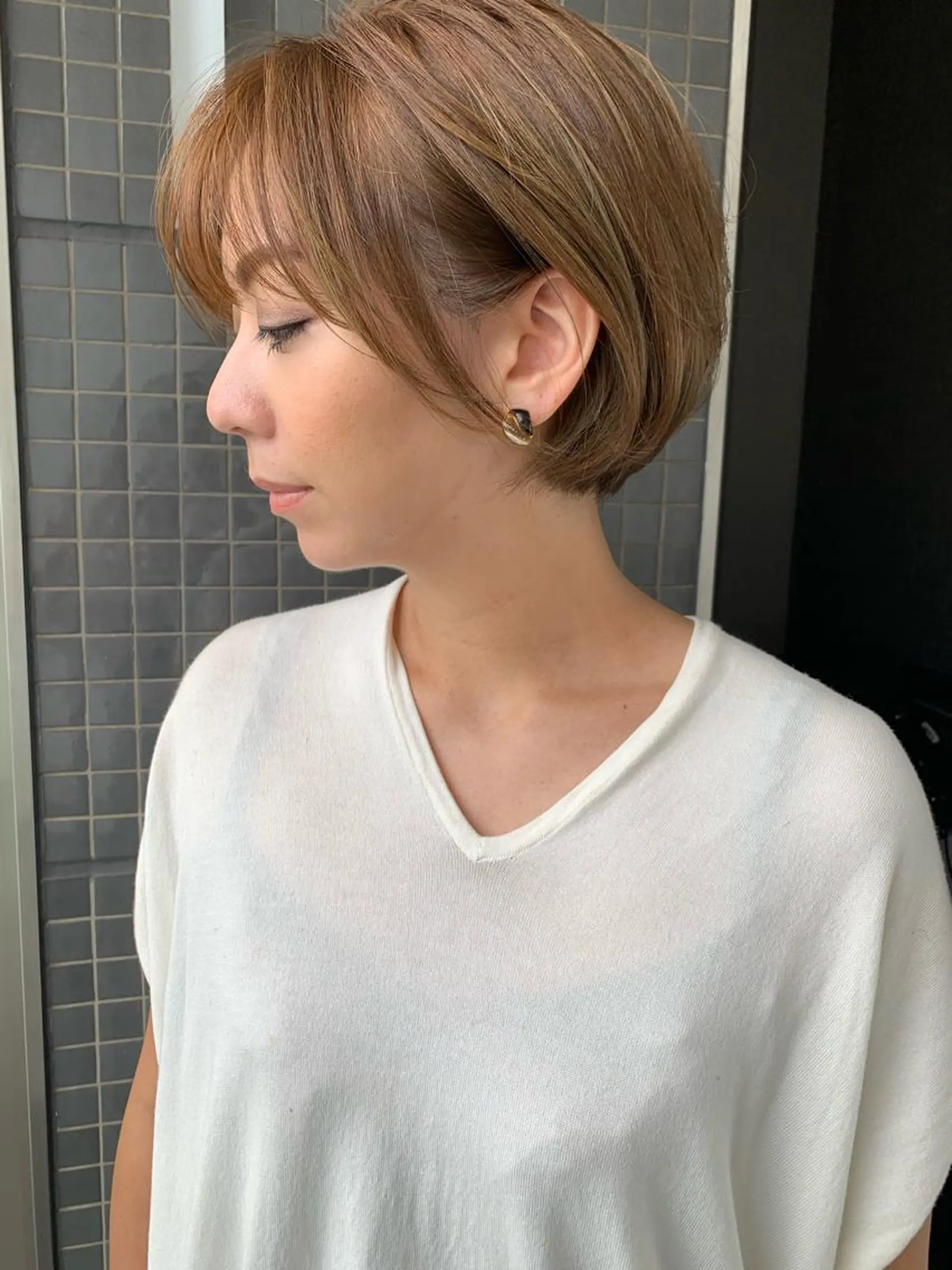 ショート カラー ボブ 髪質改善サロン 心斎橋ARCHEのヘアスタイル