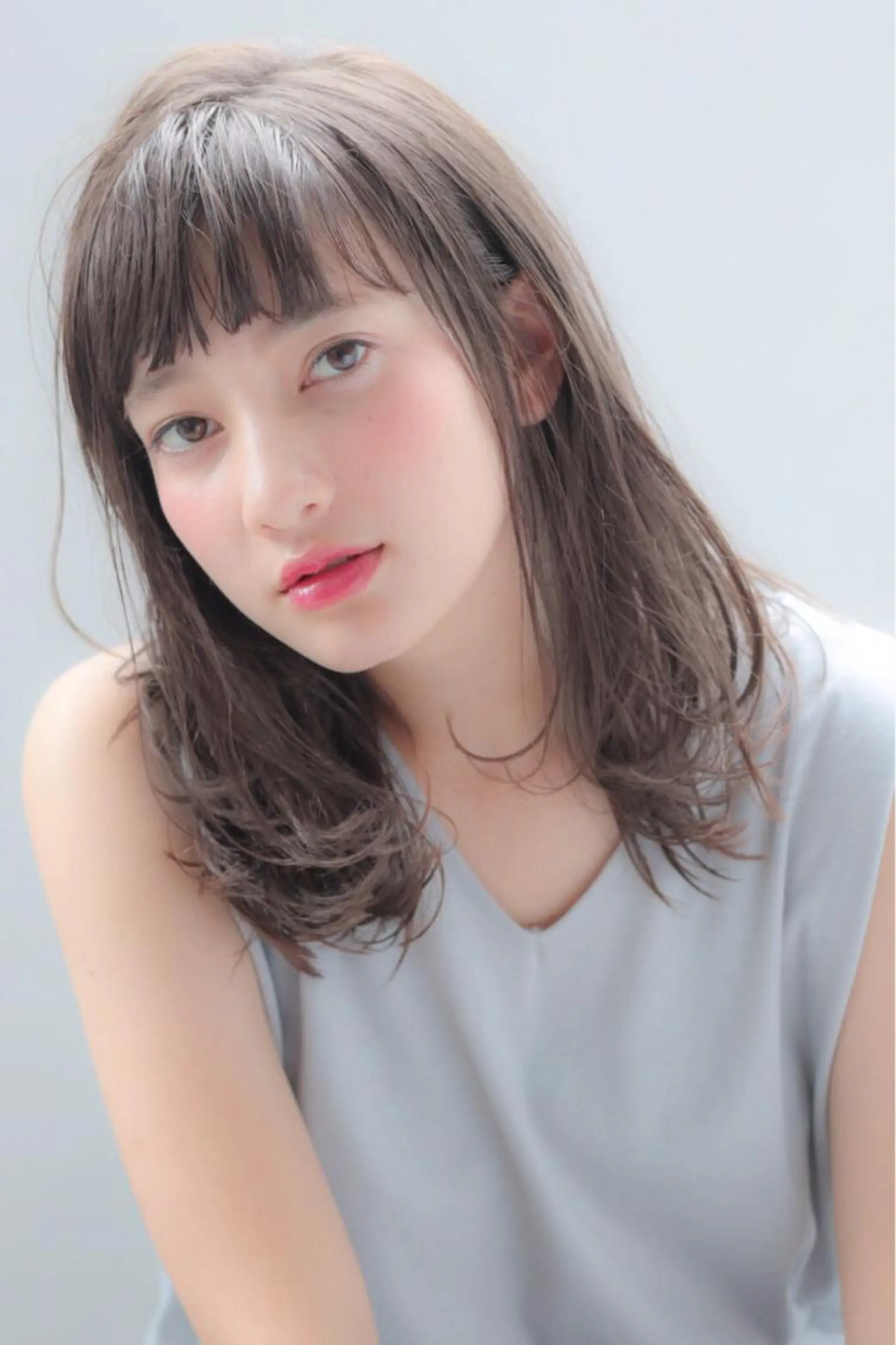 ミディアム セミロング ロング カラー Lehm所属・表参道/さあ や/大人ナチュラルのヘアスタイル