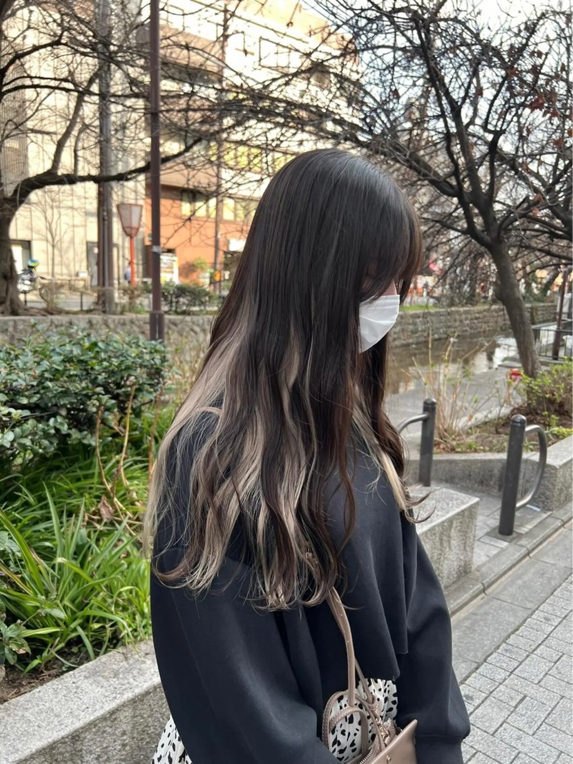 ロング ヘアカラー トリートメント Selene hair OSAKAのヘアスタイル