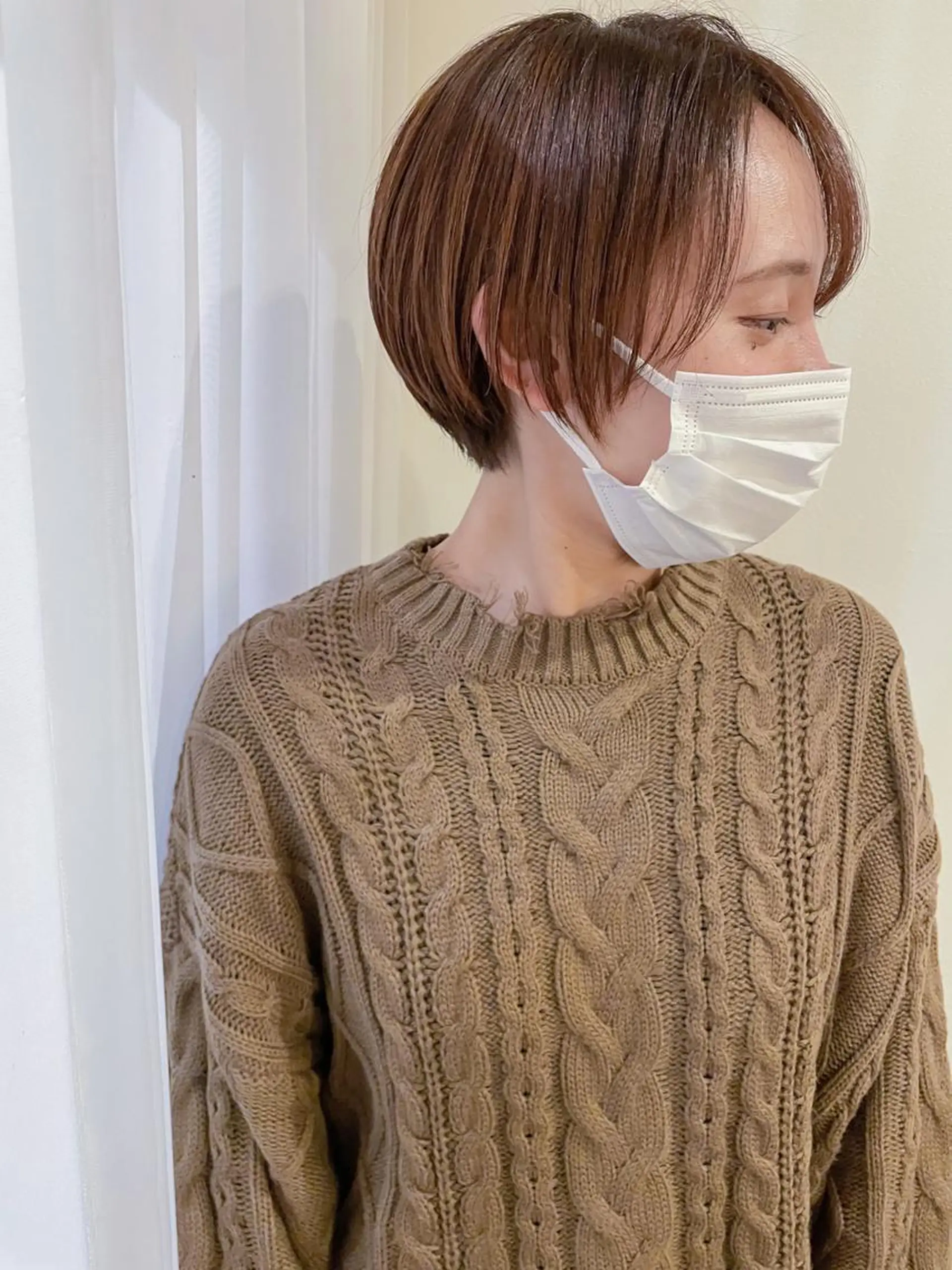 ショート カラー カット 藤井 みなみのヘアスタイル