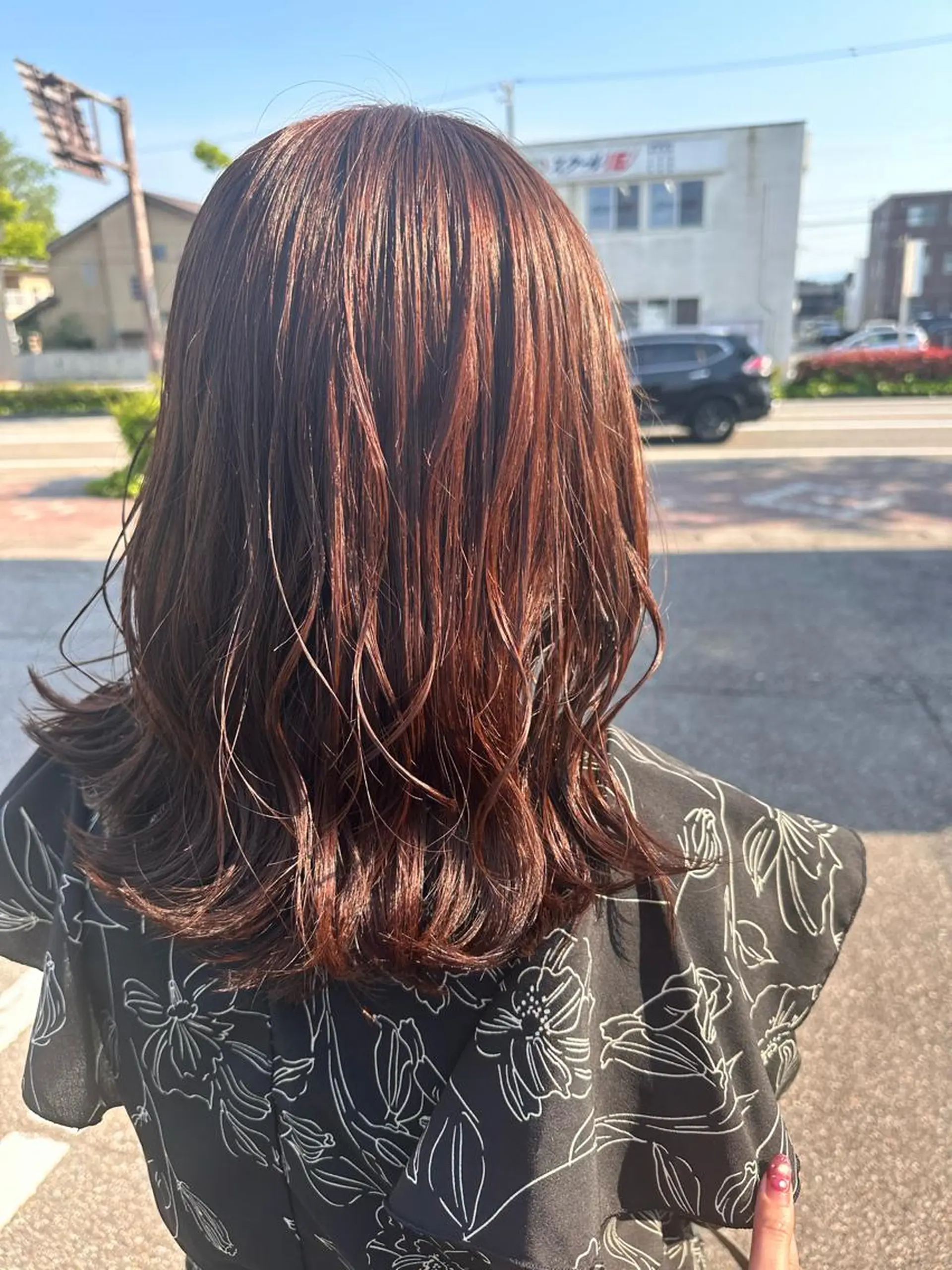 ミディアム カラー カット ヘアカラー 💘韓国カラー💘 クルミのヘアスタイル