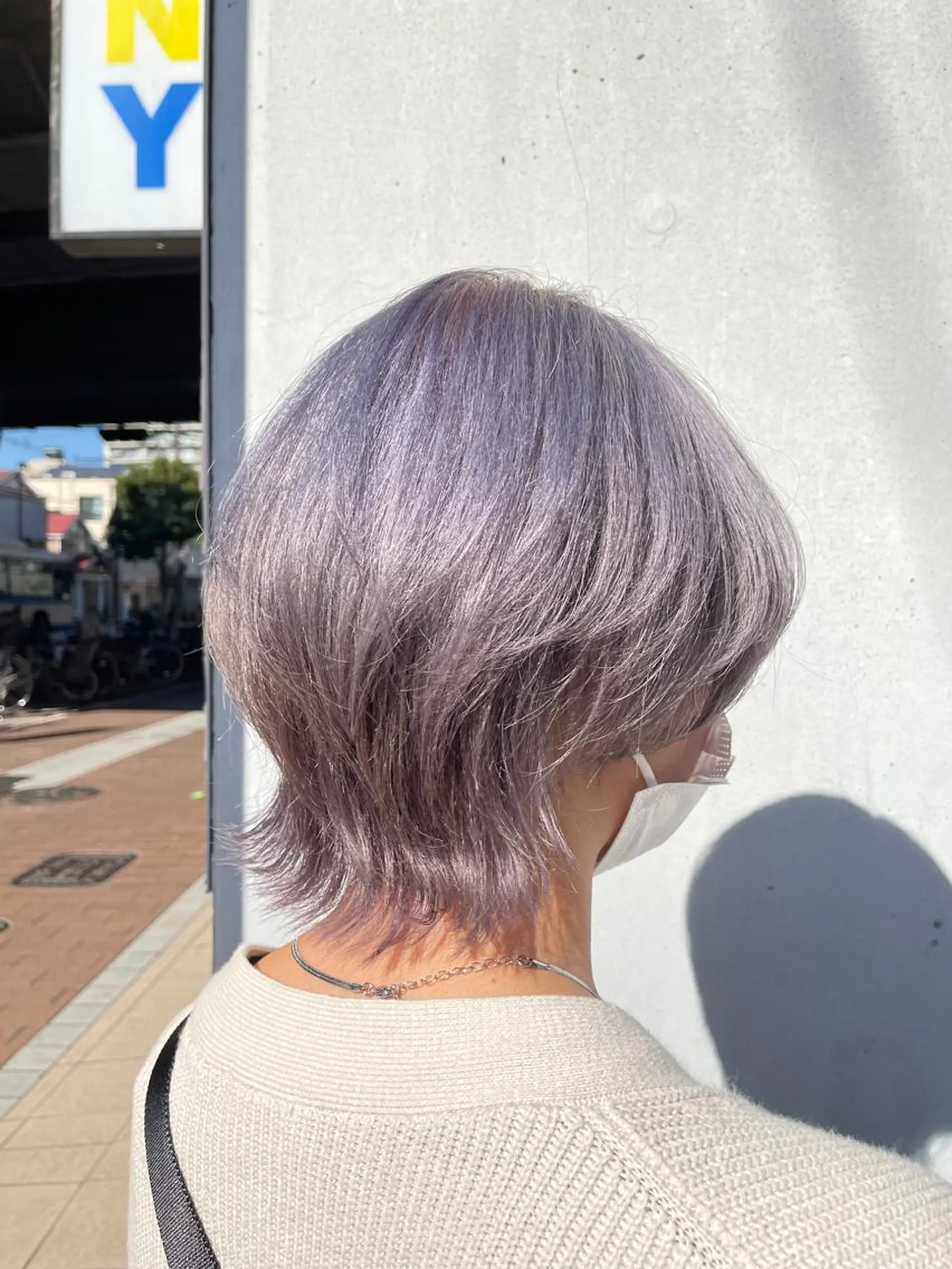 ショート カラー パープルカラー ヘアカラー トリートメント インナーカラー/ 韓国風🌿RIKOのヘアスタイル