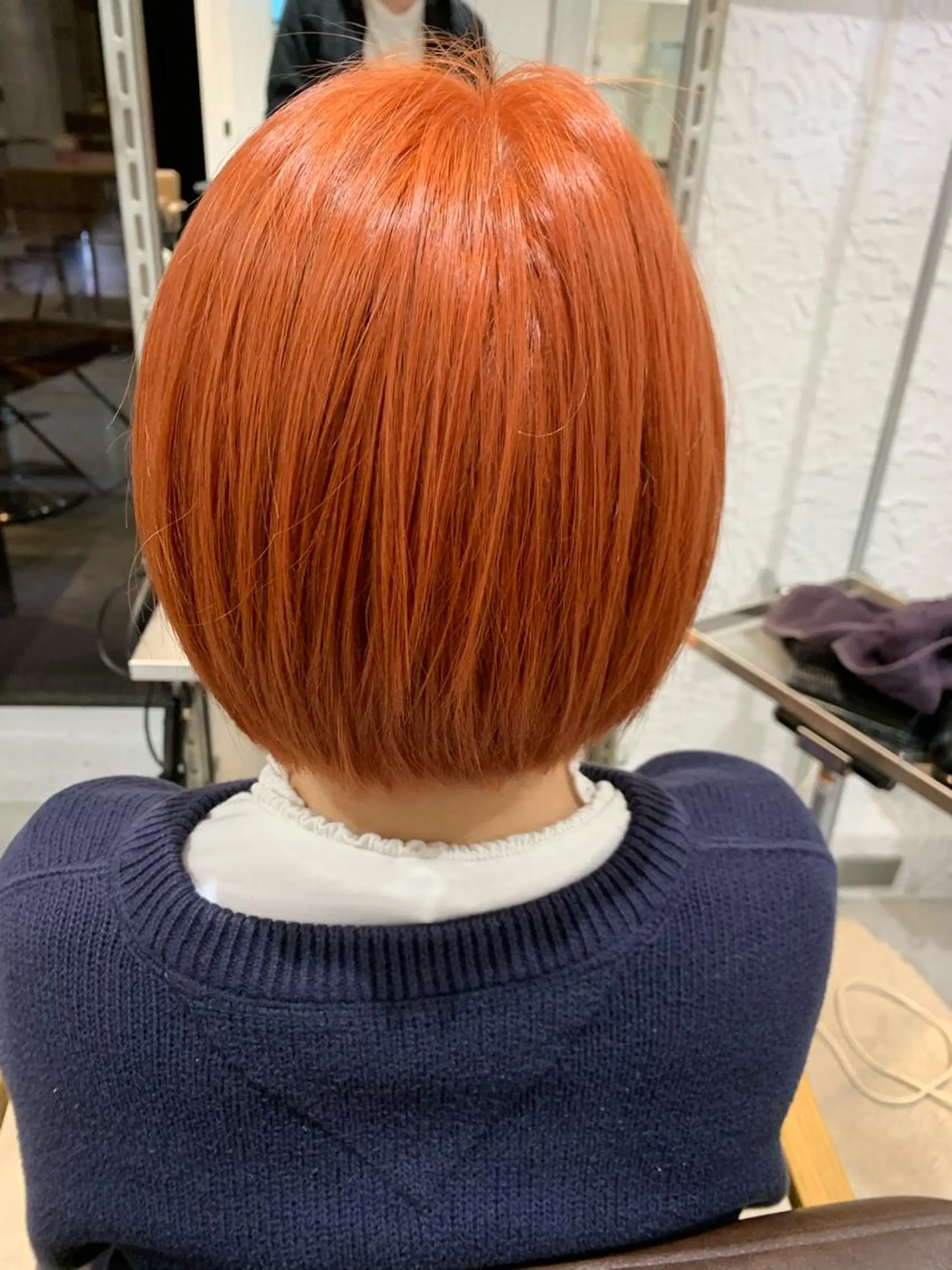 ショート カラー オレンジ LUXBE LUCE那覇イオン店所属・LUXBE LUCEのヘアスタイル