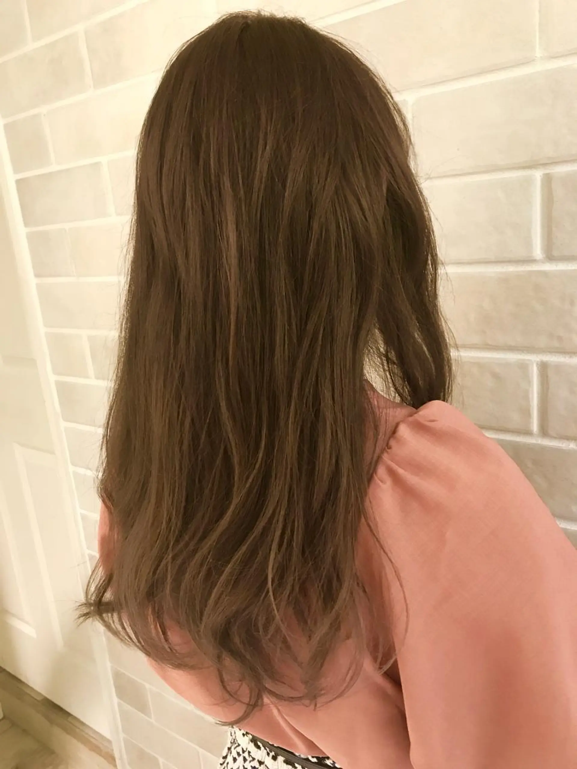 セミロング カラー パーマ 艶髪カラー&ウルフ フルカワ ヒロズミのヘアスタイル