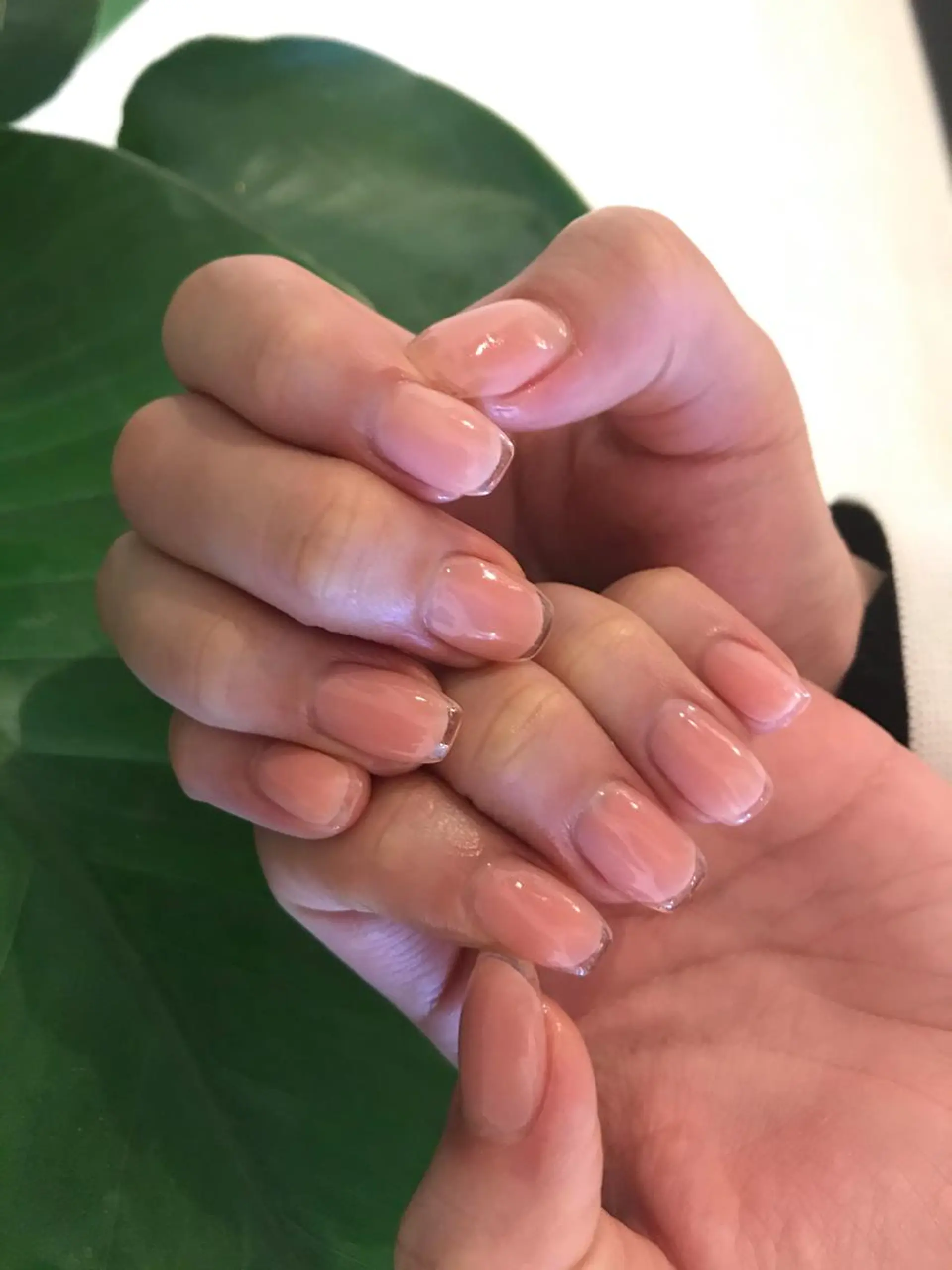 ネイル クリアネイル フレンチネイル emu nail所属・平井 彩香のネイルデザイン