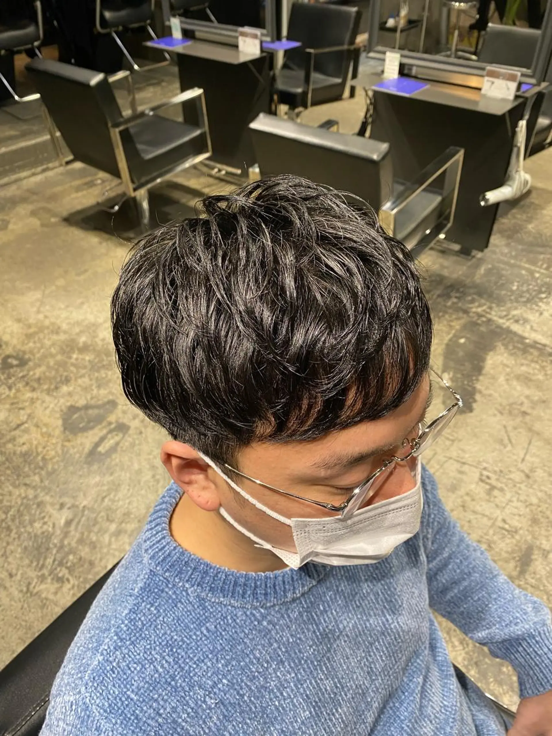 ショート パーマ メンズ Agu hair lore沼館店所属・八戸パーマ/メンズパ ーマ/シンゴ。のヘアスタイル