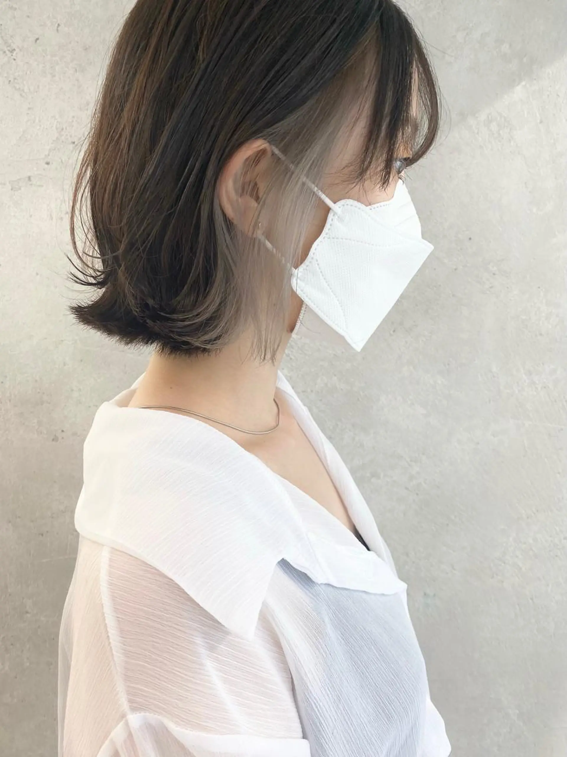 ショート カラー グレージュ インナーカラー ボブ 外ハネヘア カット ヘアカラー トリートメント シェアサロン　salowin所属・✨ブリーチなし透明感 カラー🥇ユースケのヘアスタイル