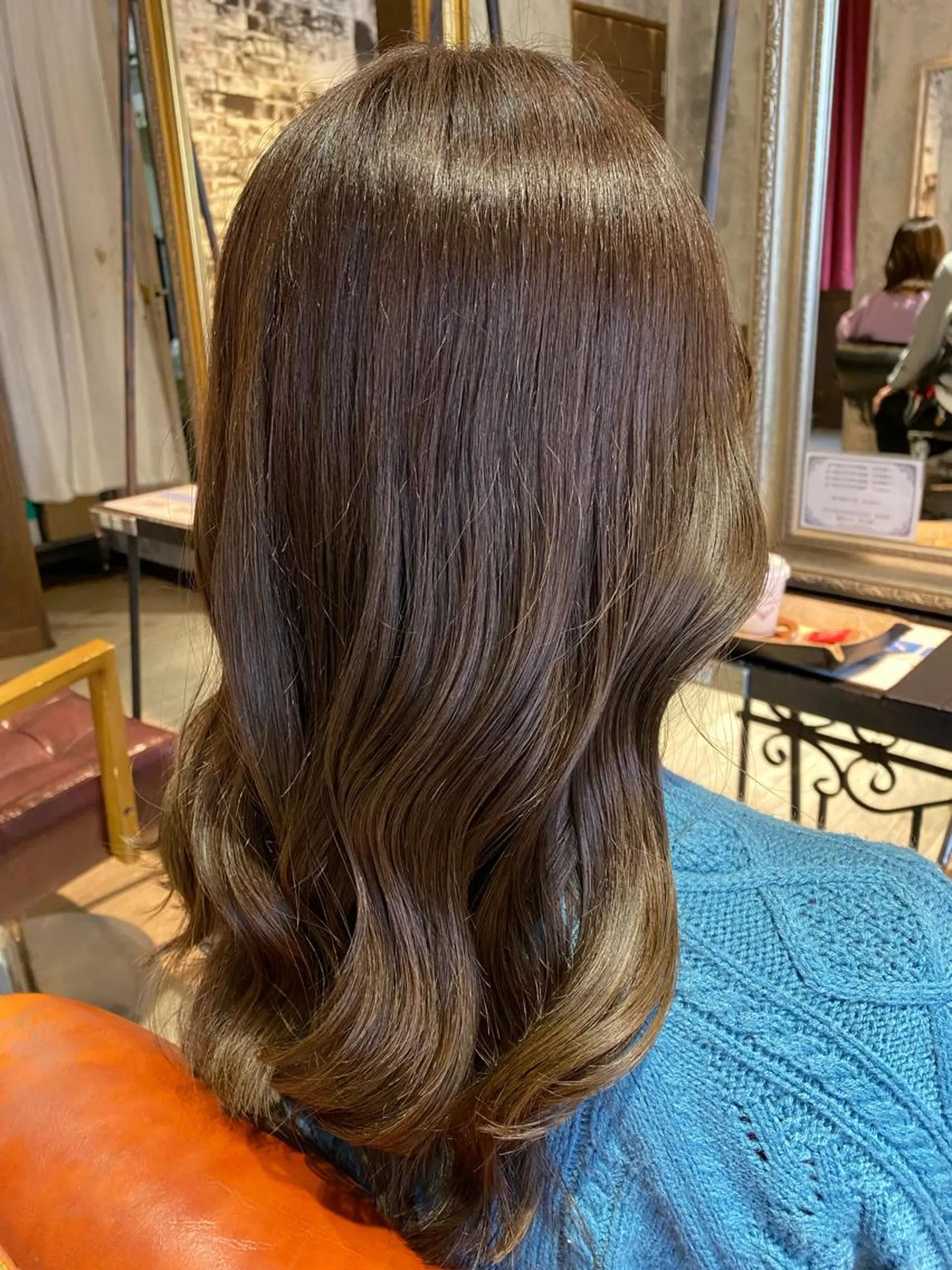 ロング カラー ヘアアレンジ ブリーチ グレージュ カット ヘアカラー 瀧尻 光のヘアスタイル