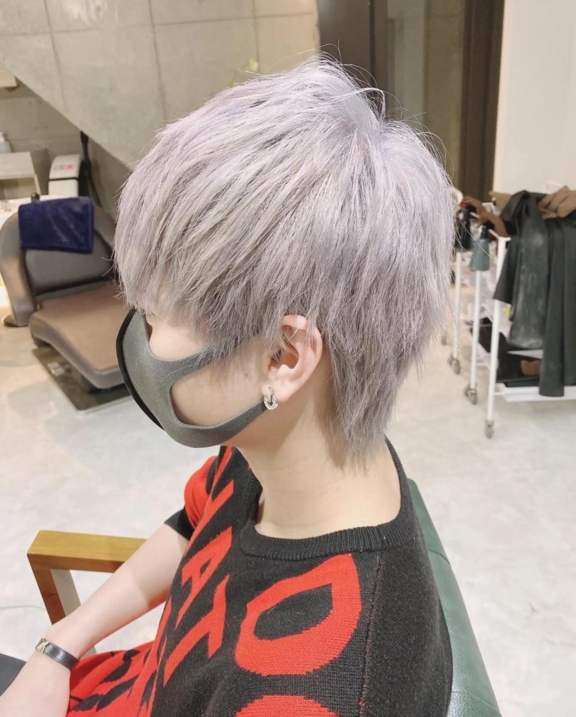 カラー ショート ヘアアレンジ メンズ メンズブリーチ メンズ韓国風 韓国マッシュ マッシュ ツーブロック Days 透明感カラーのヘアスタイル