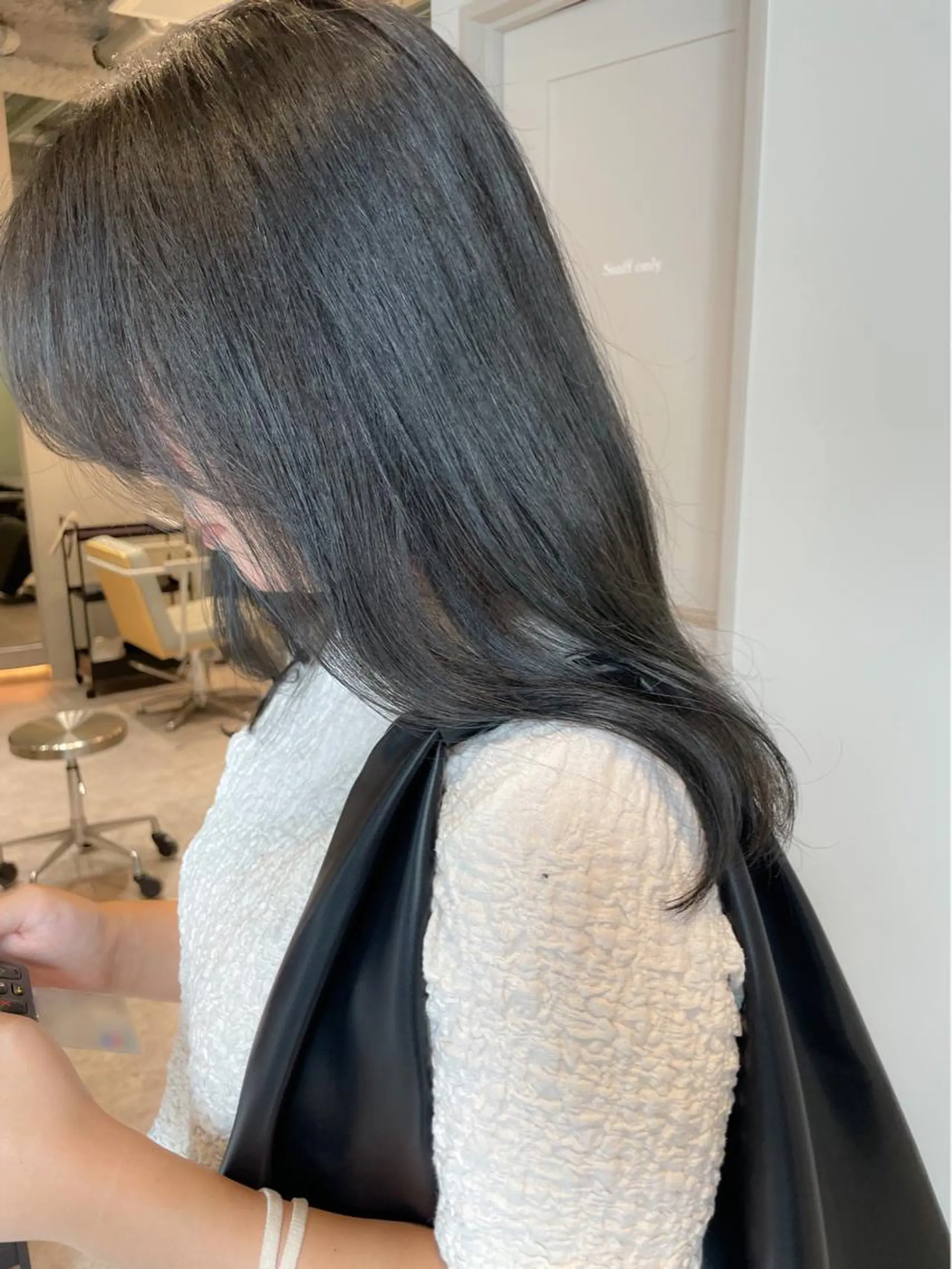 セミロング カラー カット ヘアカラー トリートメント ✨ブリーチなし透明感 池袋　水野のヘアスタイル