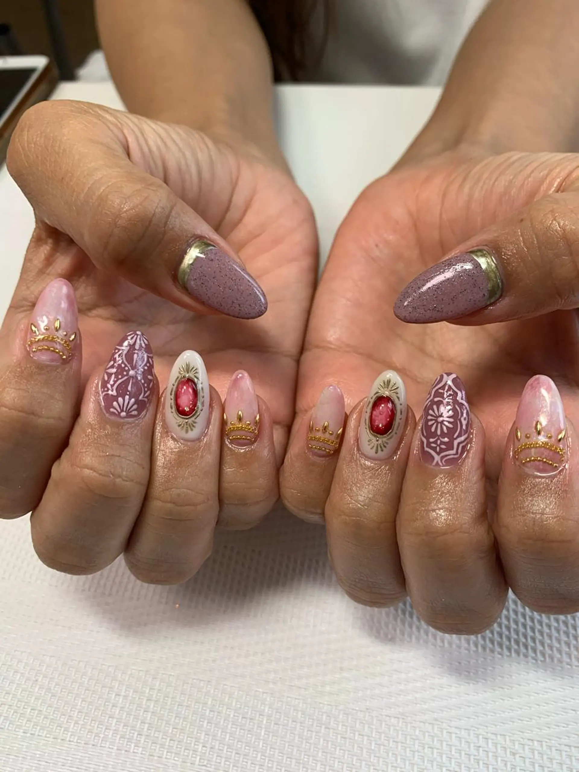 ネイル rukianail 新里のネイルデザイン