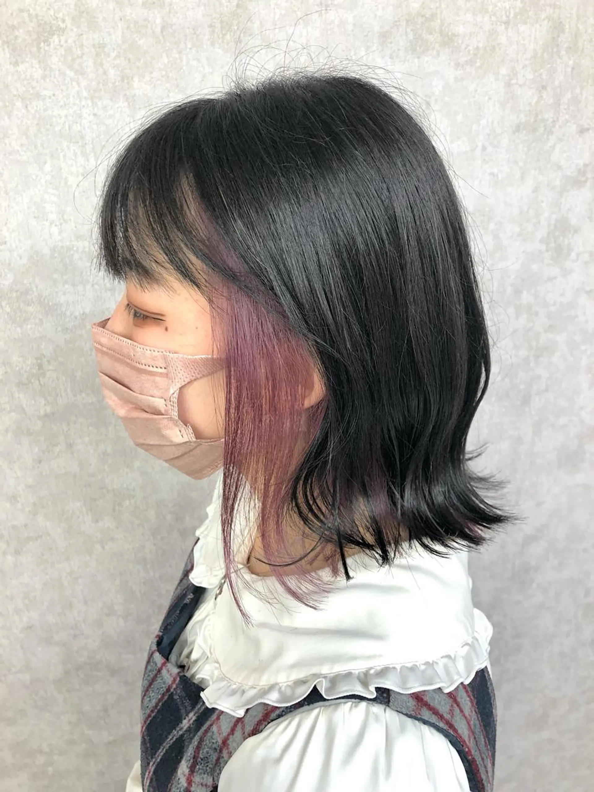 ショート カラー ヘアアレンジ ダークグレー ラベンダーカラー ラベンダーピンク ピンクカラー カット ヘアカラー トリートメント ショート、韓国メンズ ヘアのかつらぎのヘアスタイル