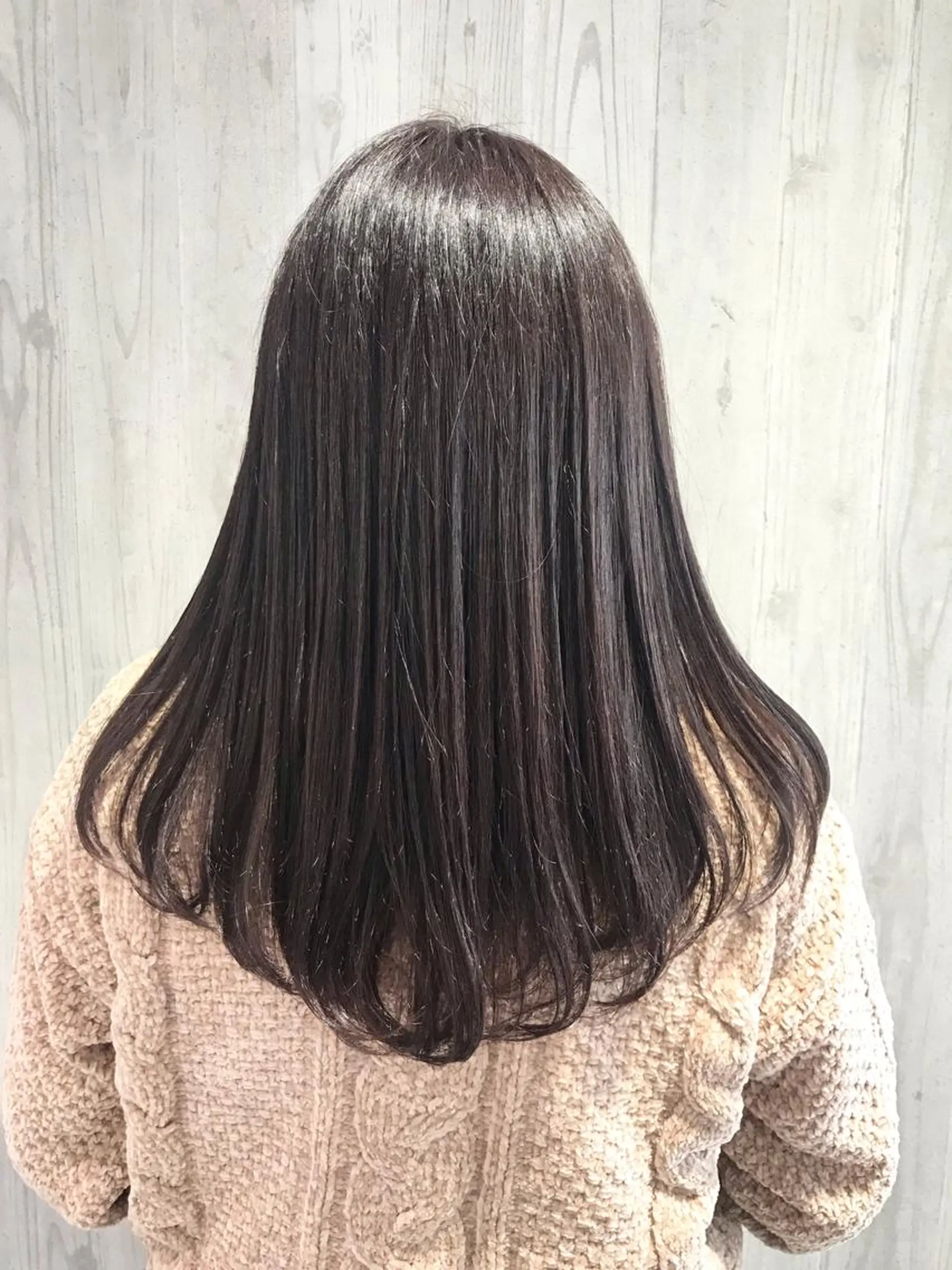 セミロング カラー アッシュ ラベンダーカラー ラベンダーアッシュ Renatus店長 金子裕美のヘアスタイル