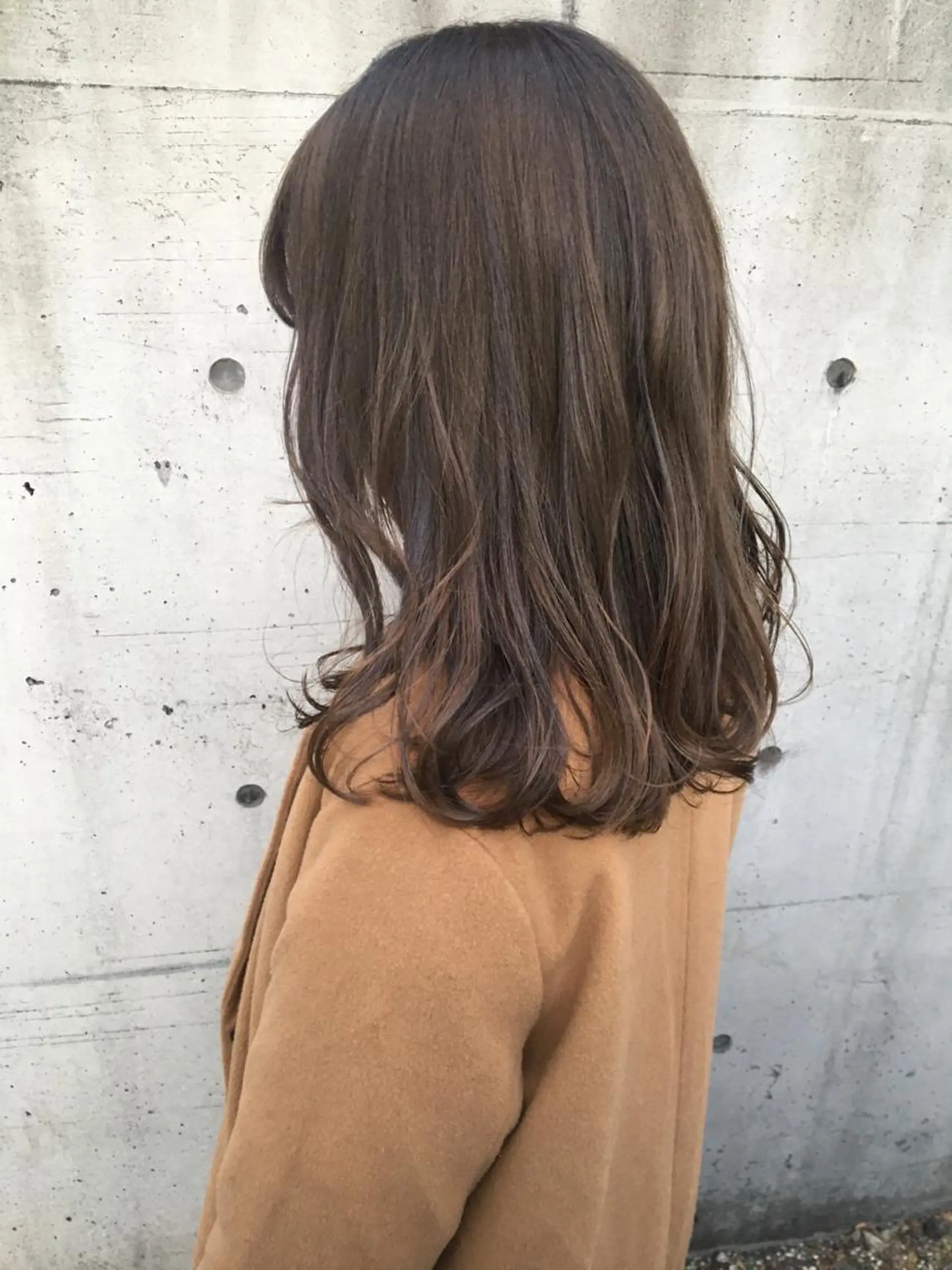 セミロング カラー ベージュカラー カット emme MIHO♡のヘアスタイル