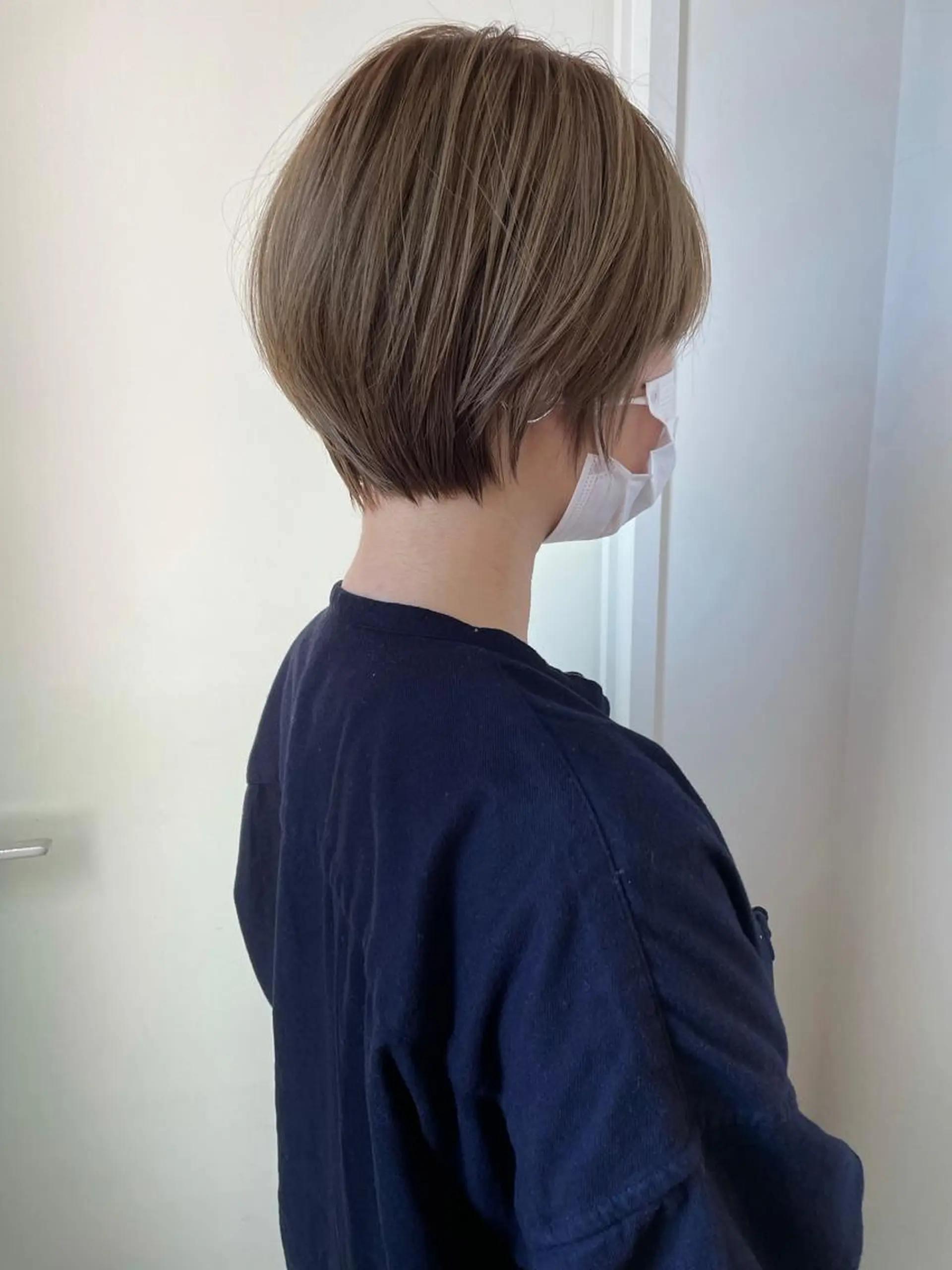 ショート カラー ベージュカラー ヌーディベージュ 外国人風カラー カット ヘアカラー トリートメント 江上拓郎/ショート /酸性ストレートのヘアスタイル