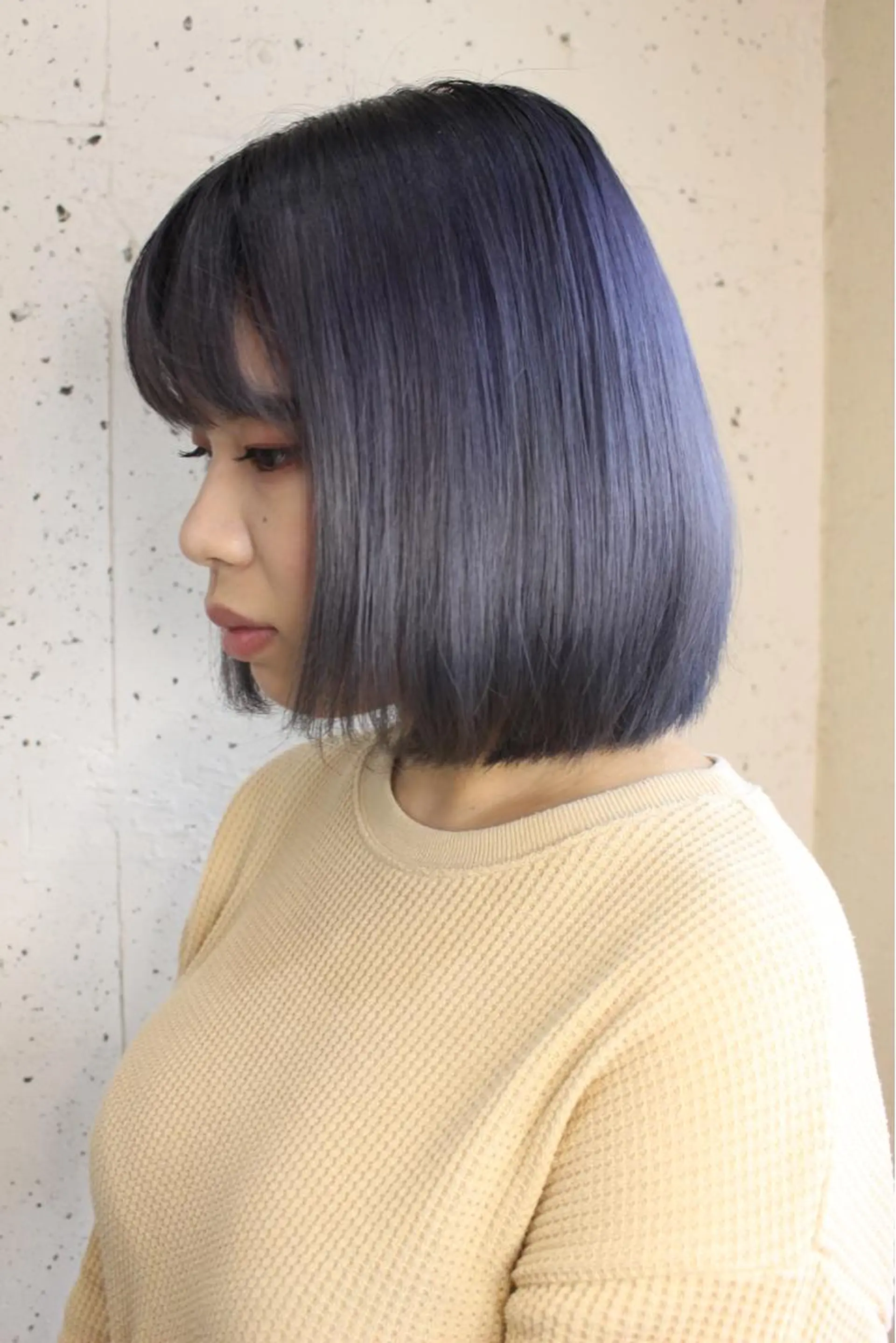 ショート カラー ブリーチ ブルーカラー ブルージュ カット ヘアカラー 【店長】野呂 隼人のヘアスタイル