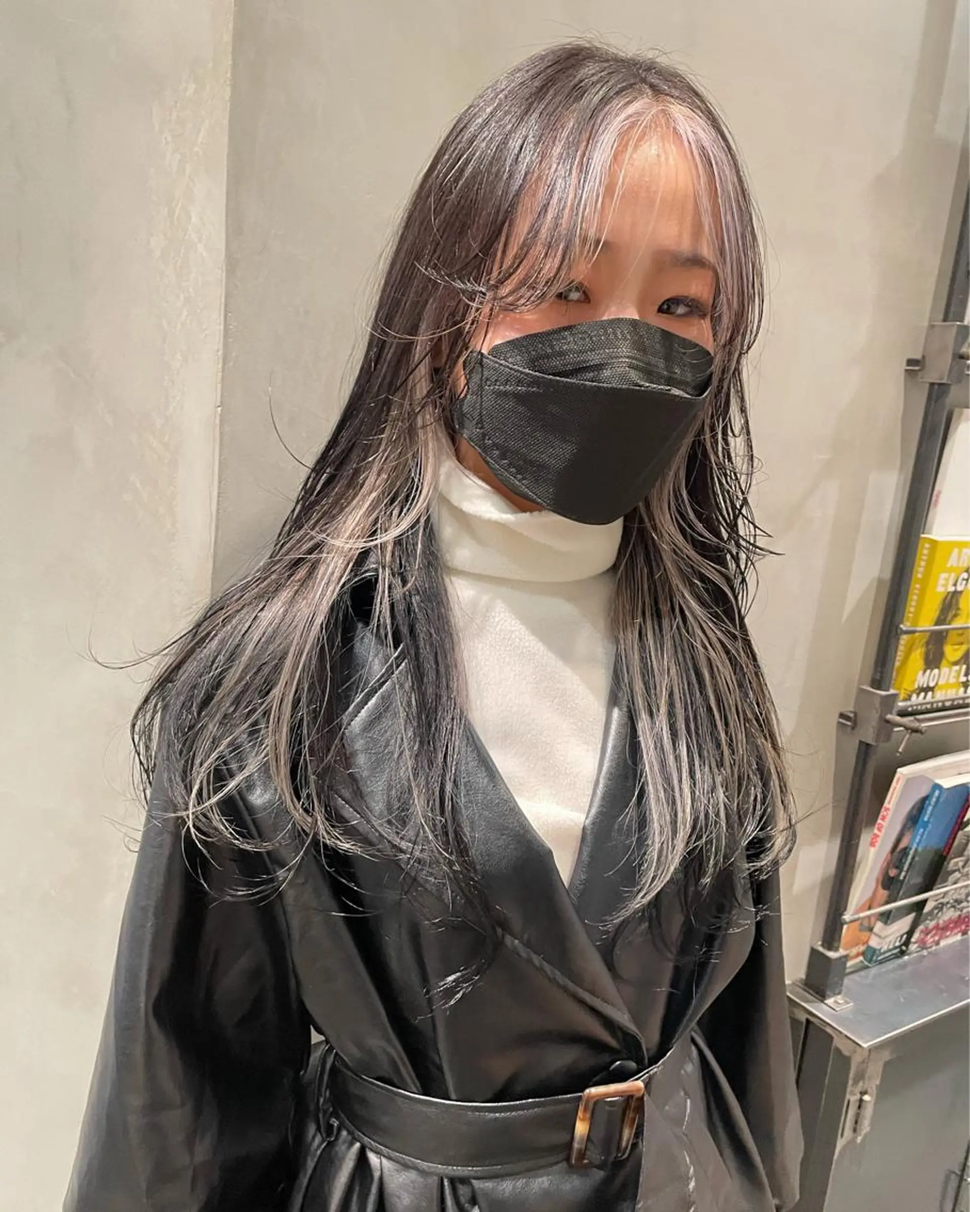 ロング カラー ヘアカラー 優 作のヘアスタイル
