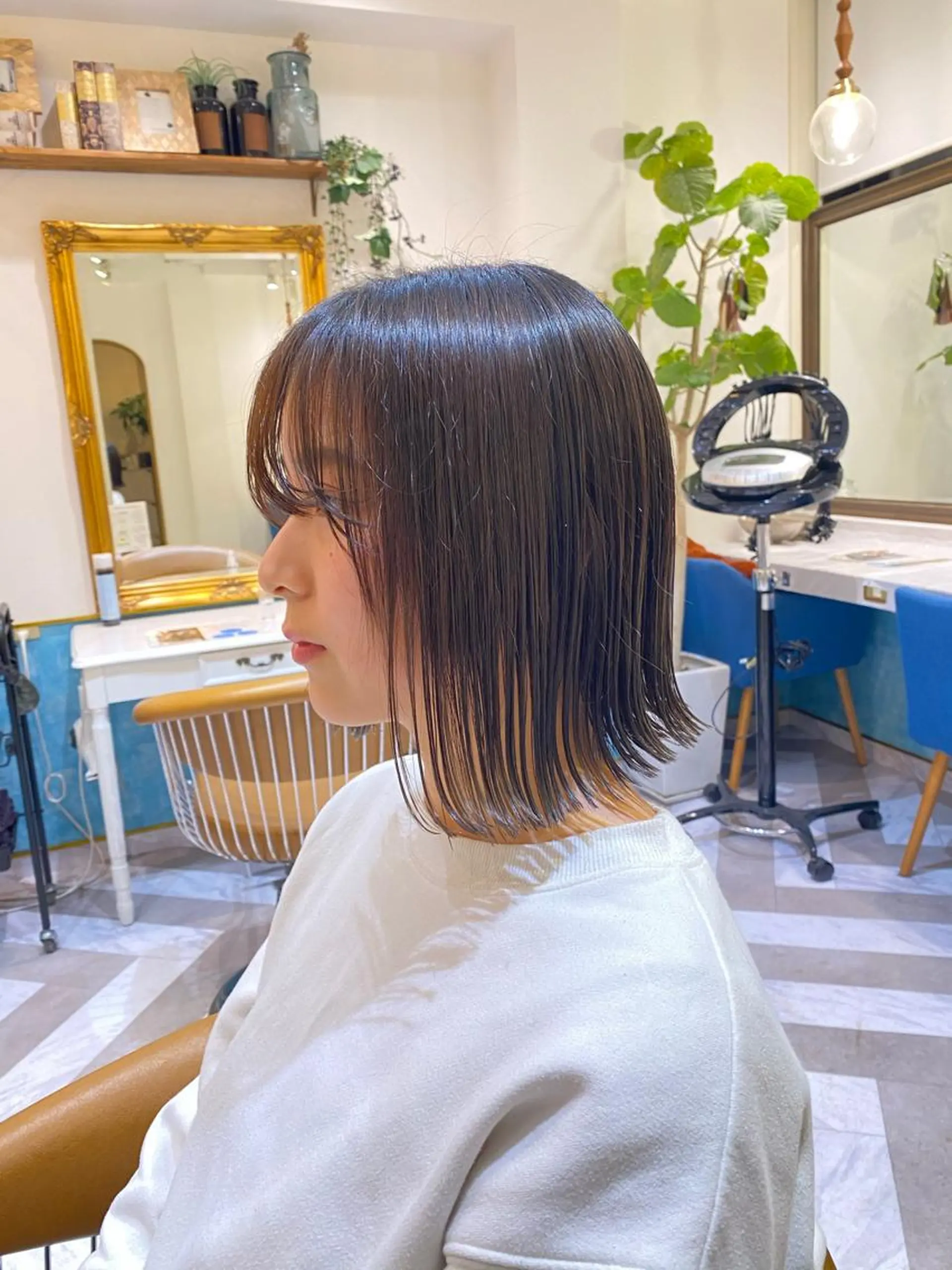 ショート ボブ 外ハネヘア レイヤーと顔まわり 大好き❣️関口拓馬のヘアスタイル
