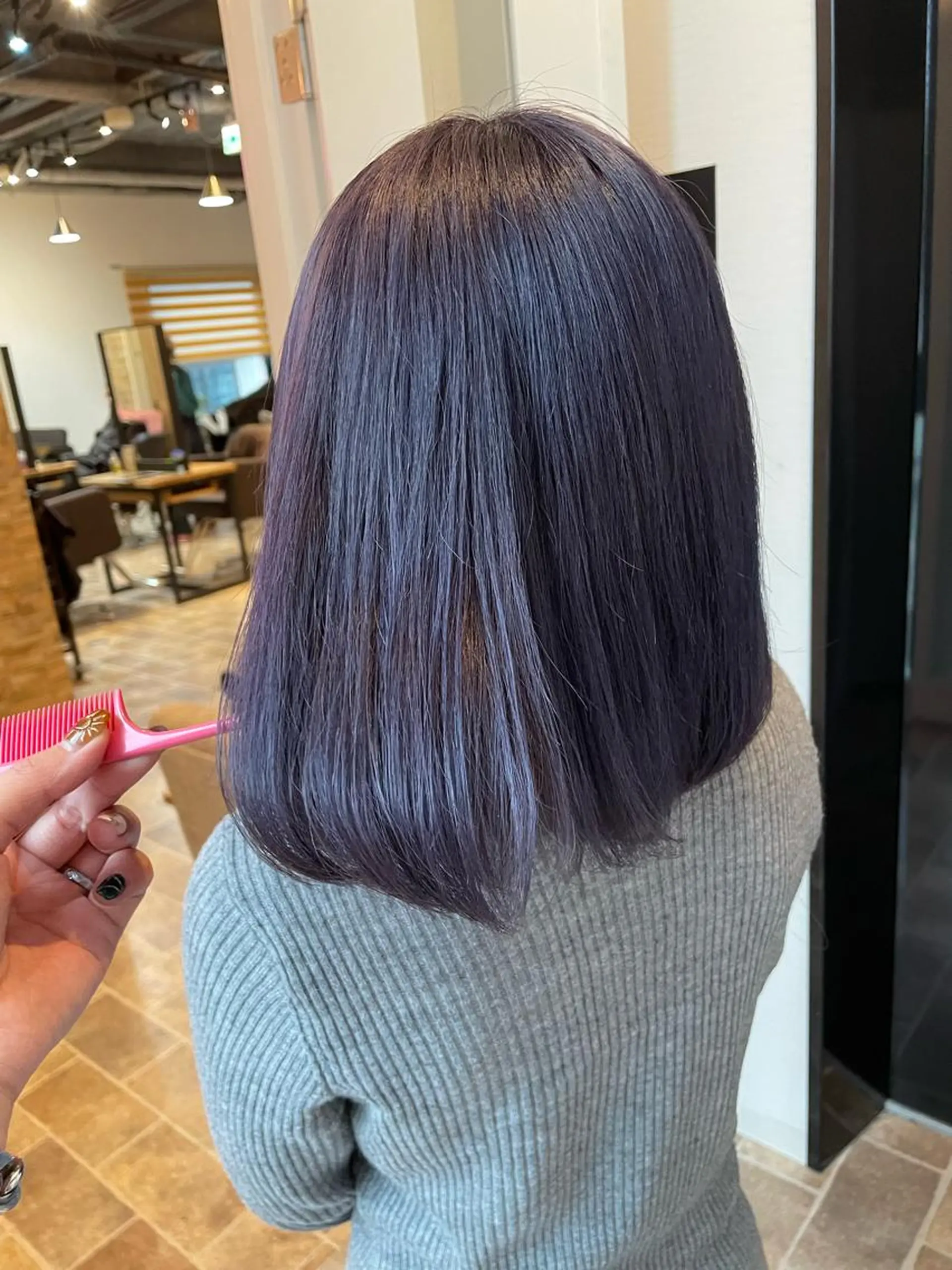 ミディアム カラー アッシュ ラベンダーカラー ラベンダーアッシュ STAR RIVER所属・YUI/ ブリーチカラー🌷のヘアスタイル