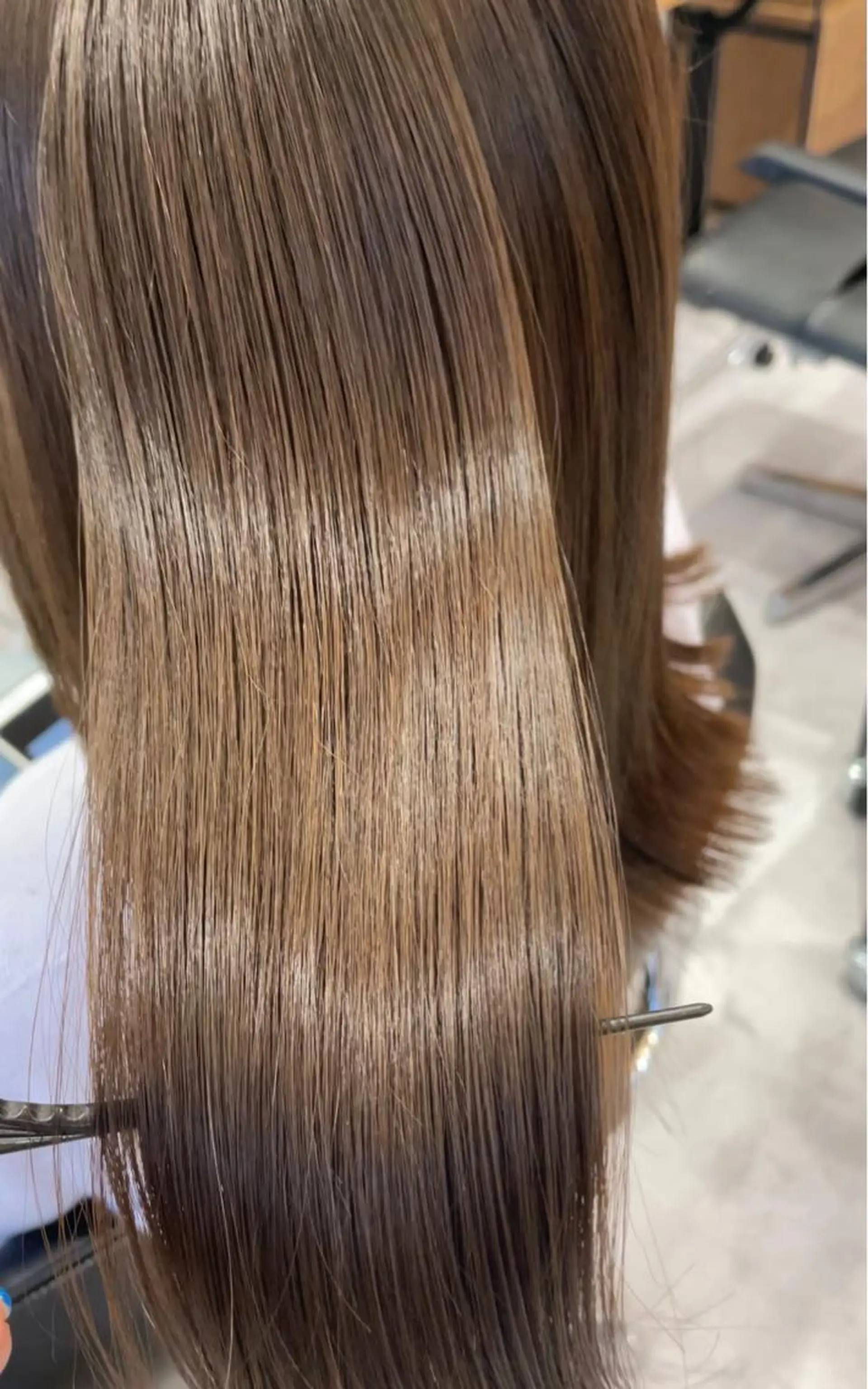 ミディアム カラー 透け感カラー asukaのヘアスタイル