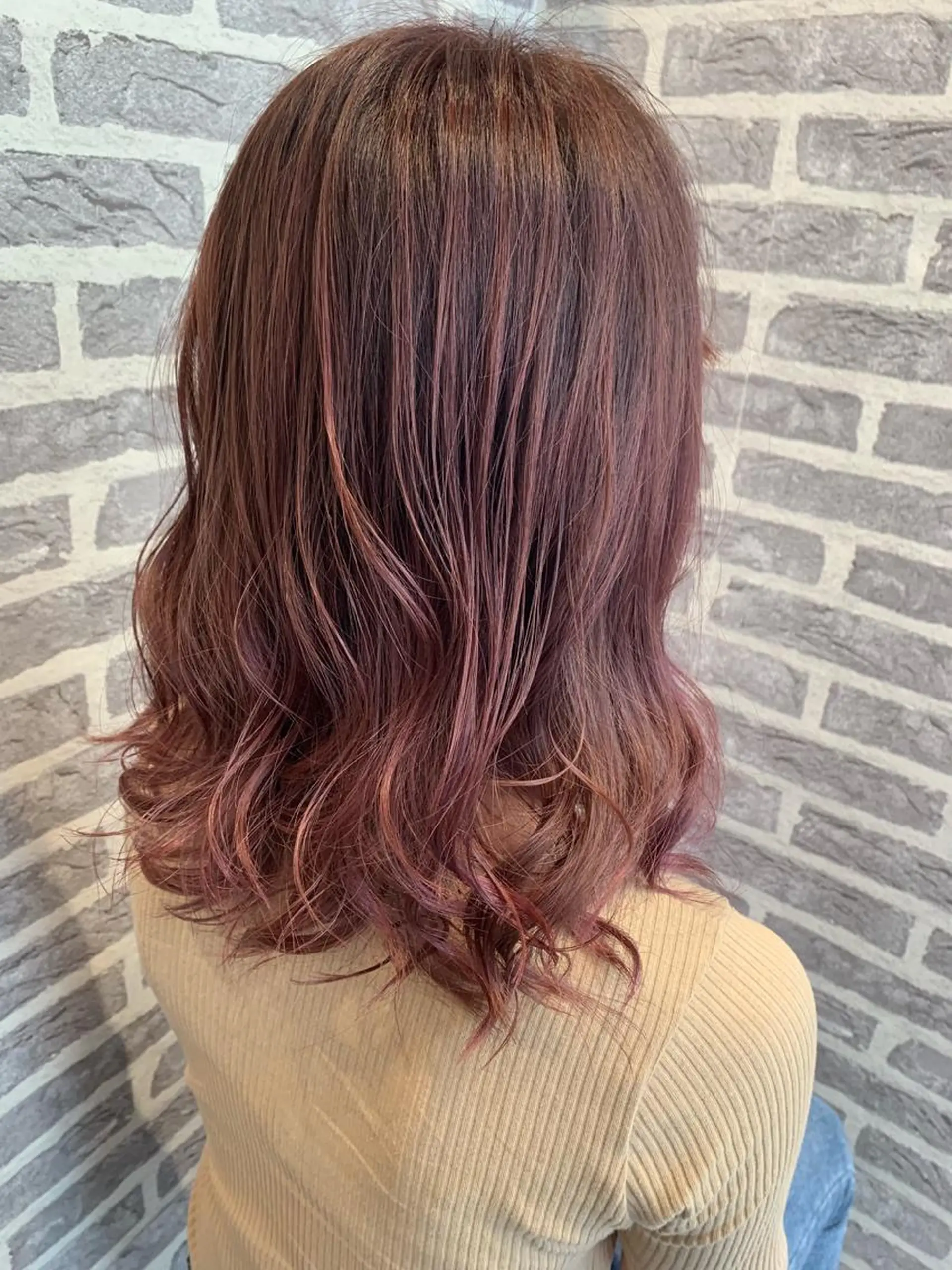カラー ピンクカラー ヘアカラー Earth岩槻店 YAGIのヘアスタイル
