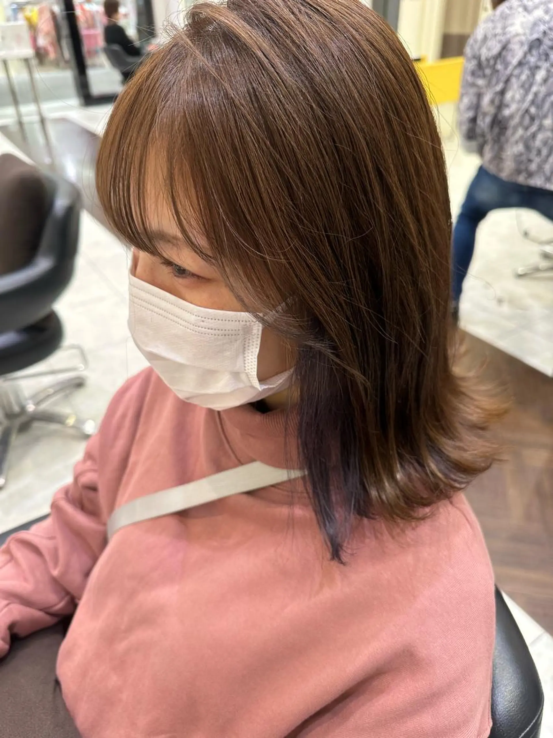 ミディアム ヘアカラー GOAT_茅ヶ崎 キシ サクラのヘアスタイル