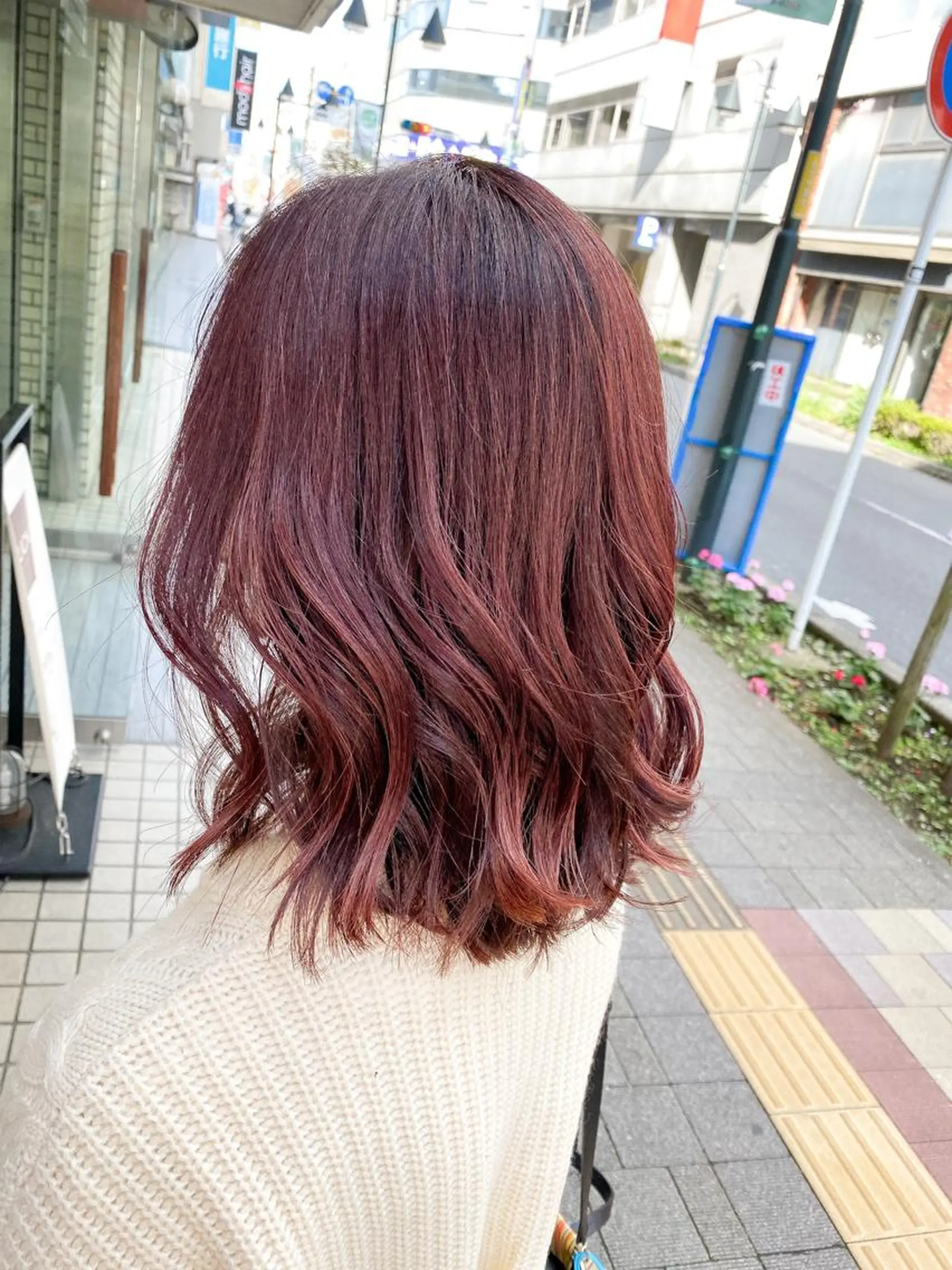 ミディアム カラー 韓国風デザイン 💐MIZUKI💐のヘアスタイル
